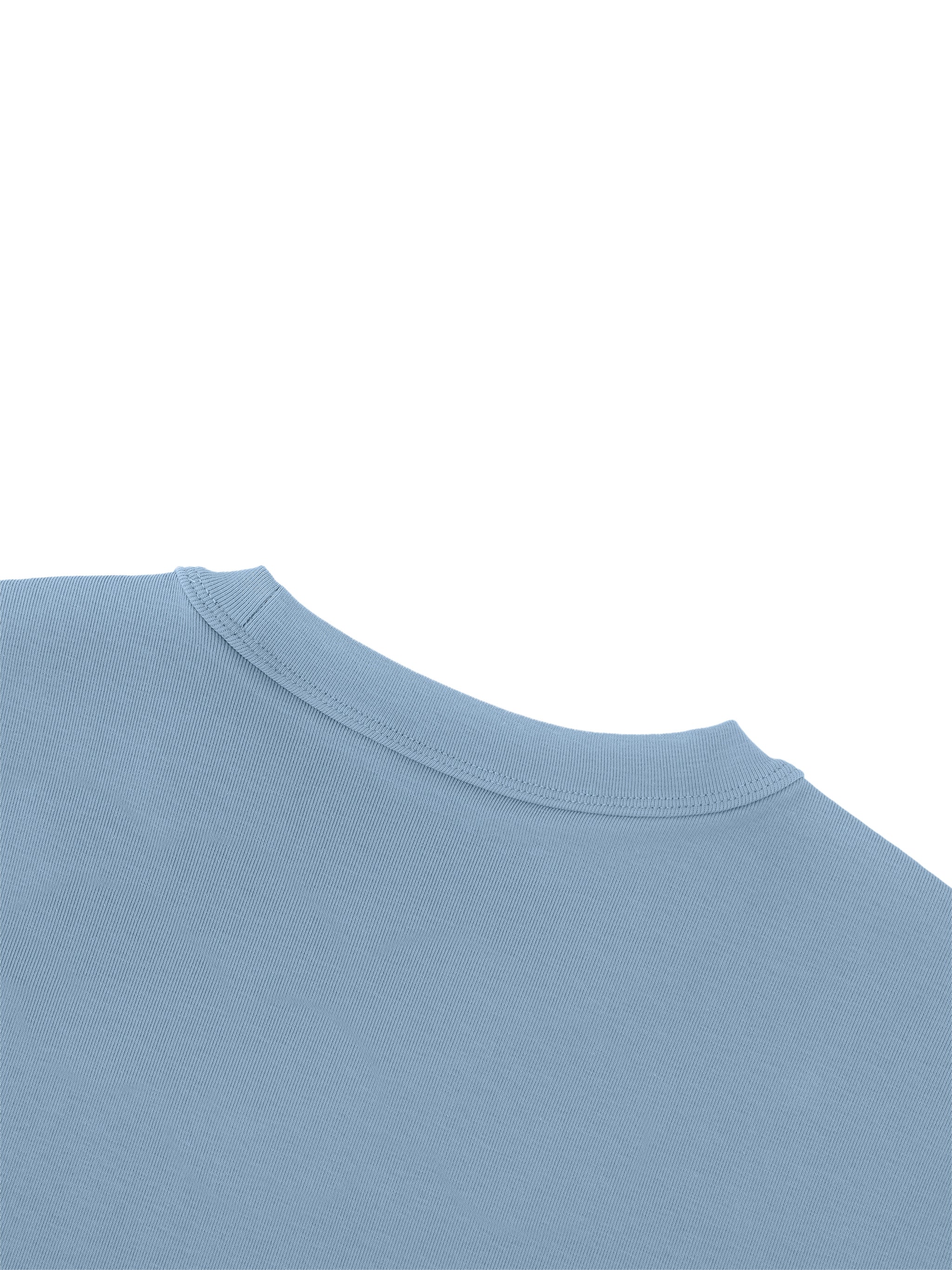 BLANKZ Heavy Slim Tee — Back neckline detail