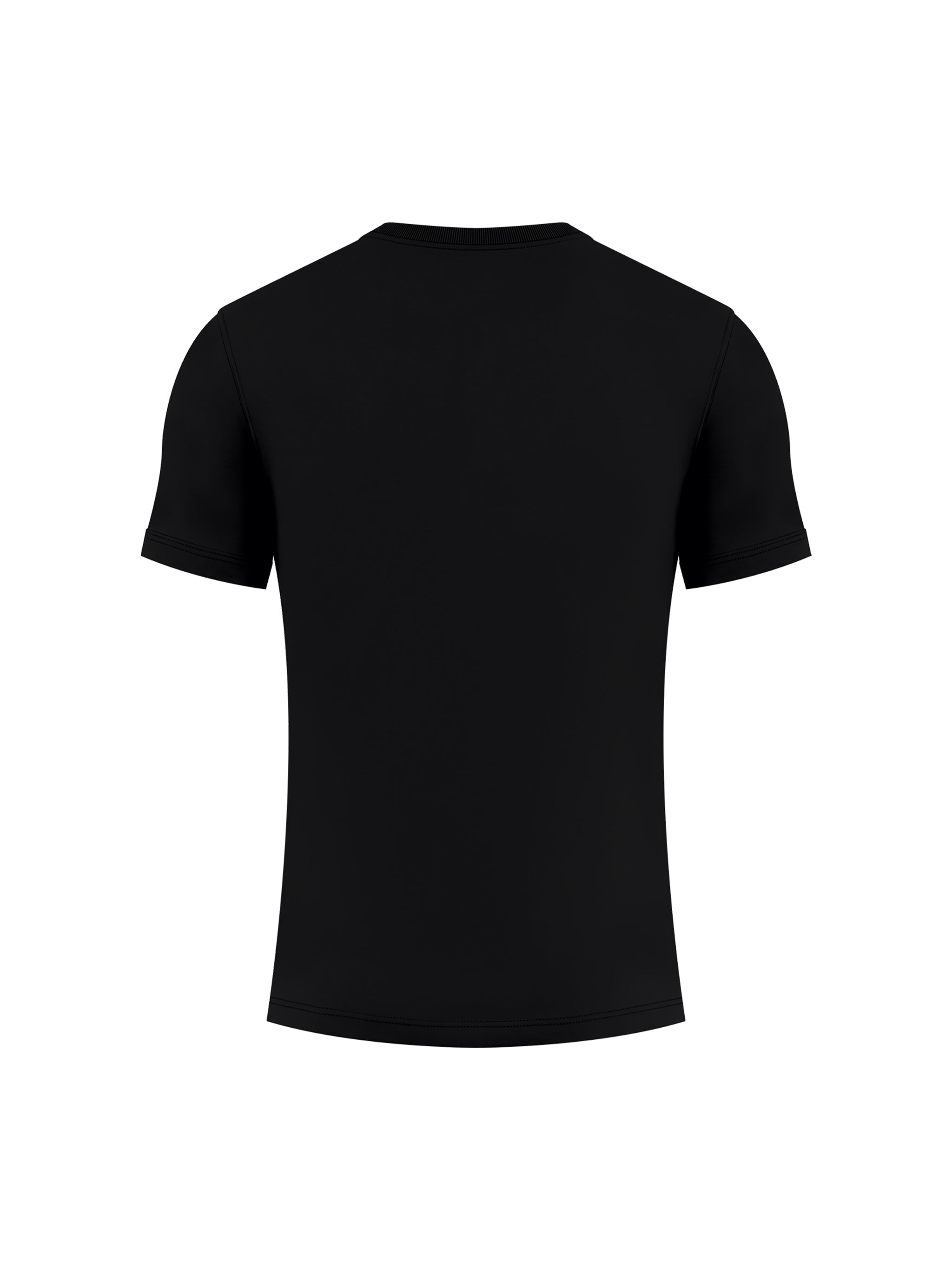 BLANKZ Heavy Slim Tee — Black, back view