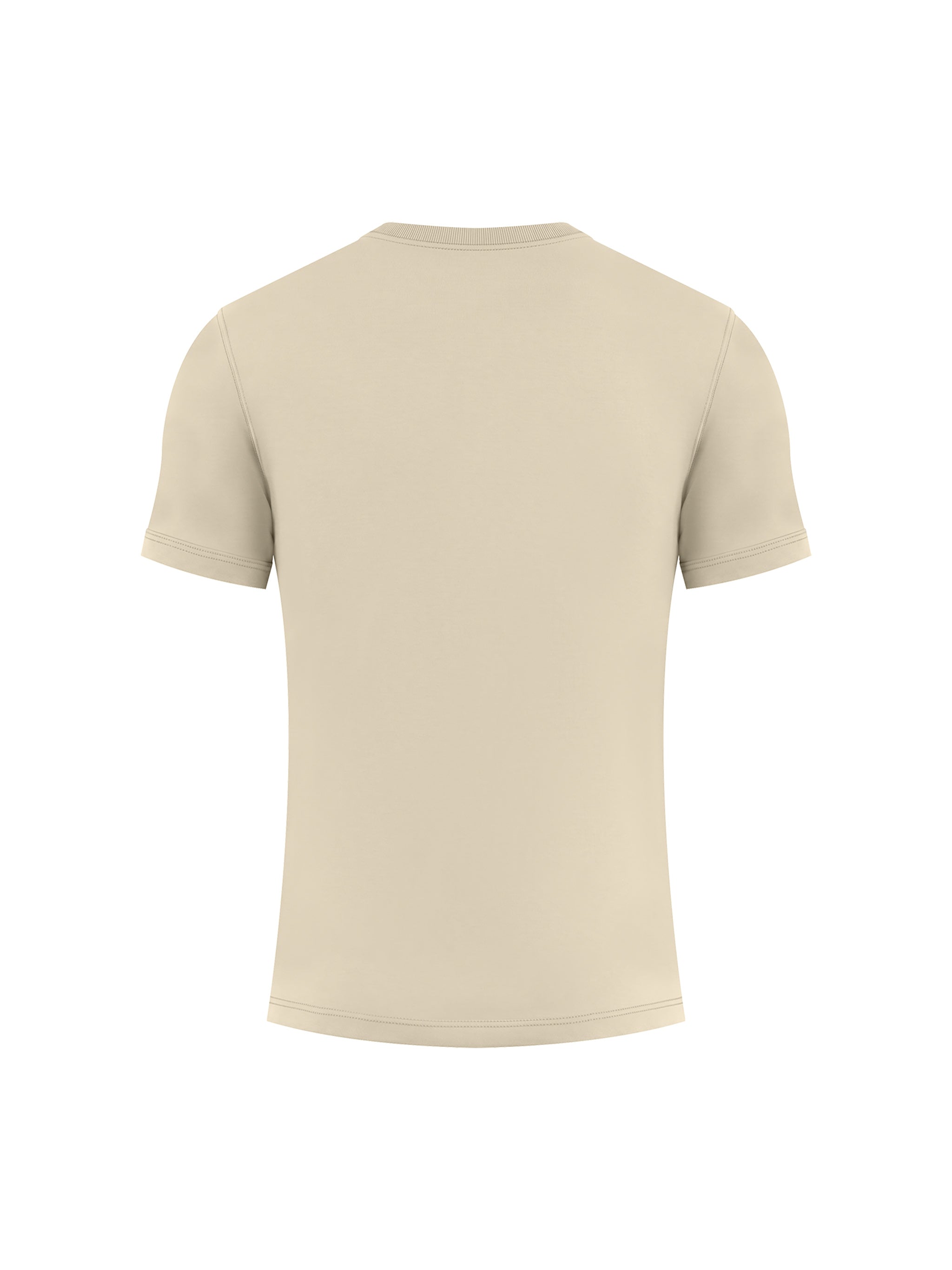 BLANKZ Heavy Slim Tee — Apricot, back view