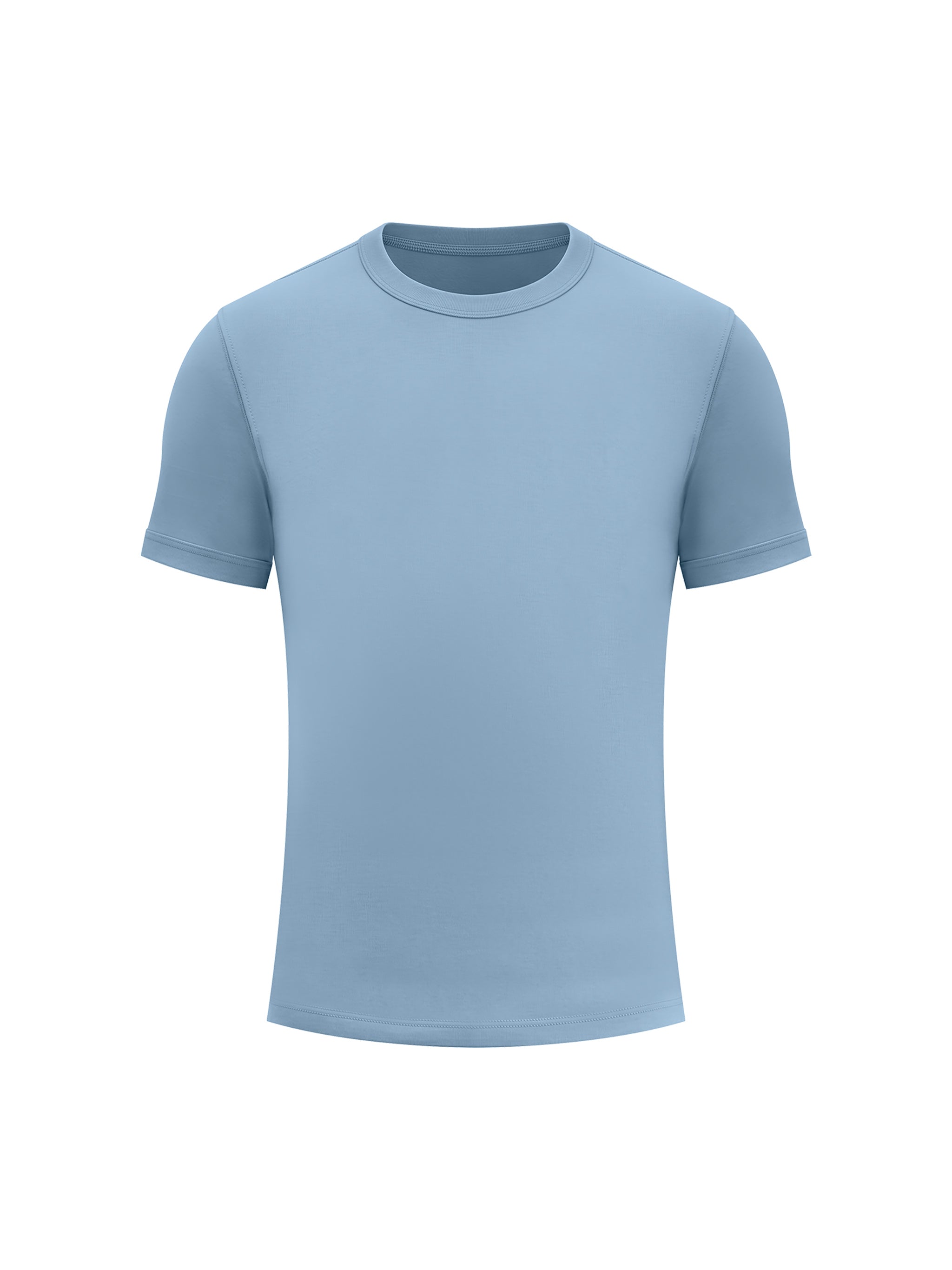 BLANKZ Heavy Slim Tee — Gray Blue, front view