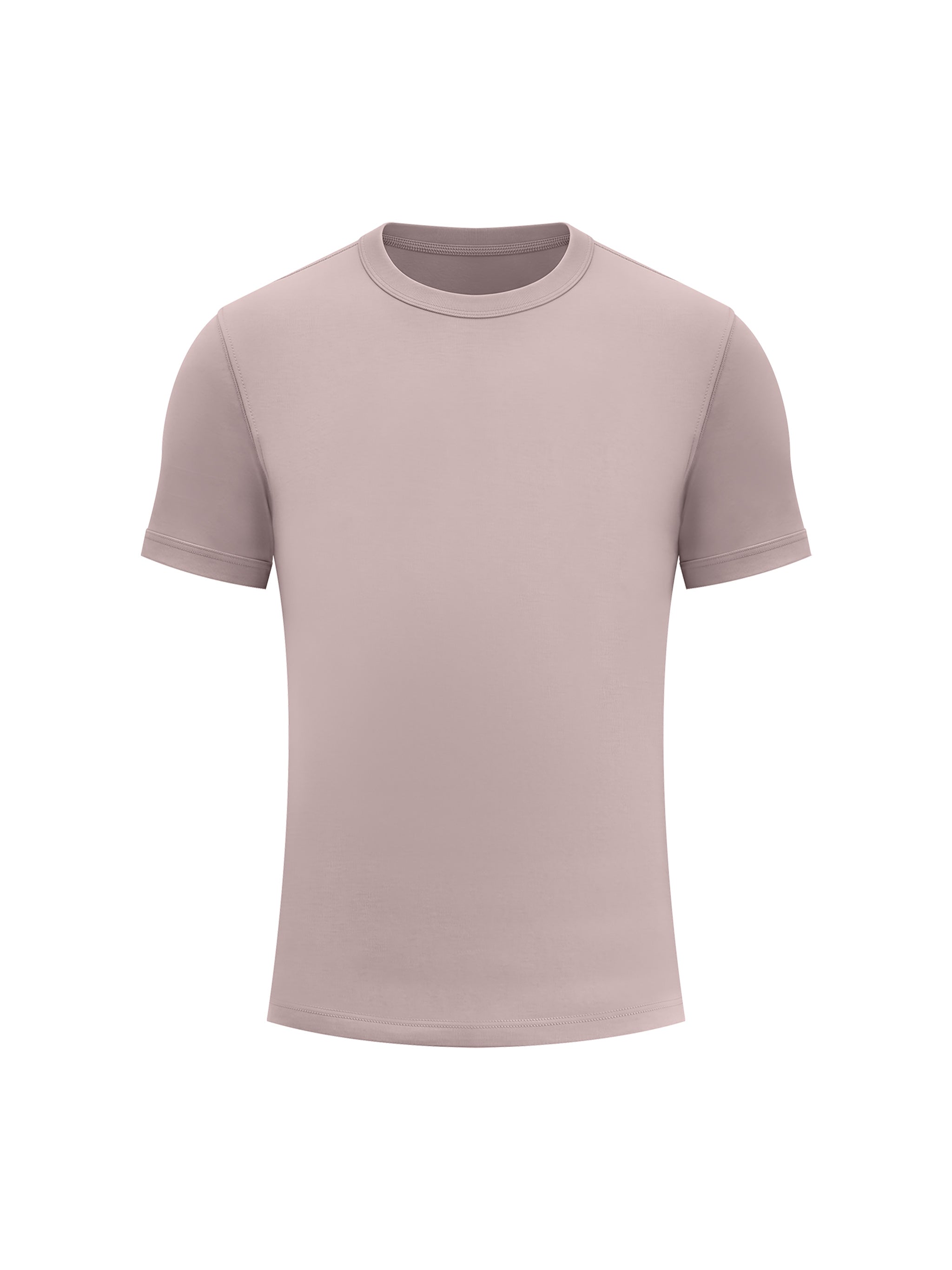 BLANKZ Heavy Slim Tee — Plum Purple, front view