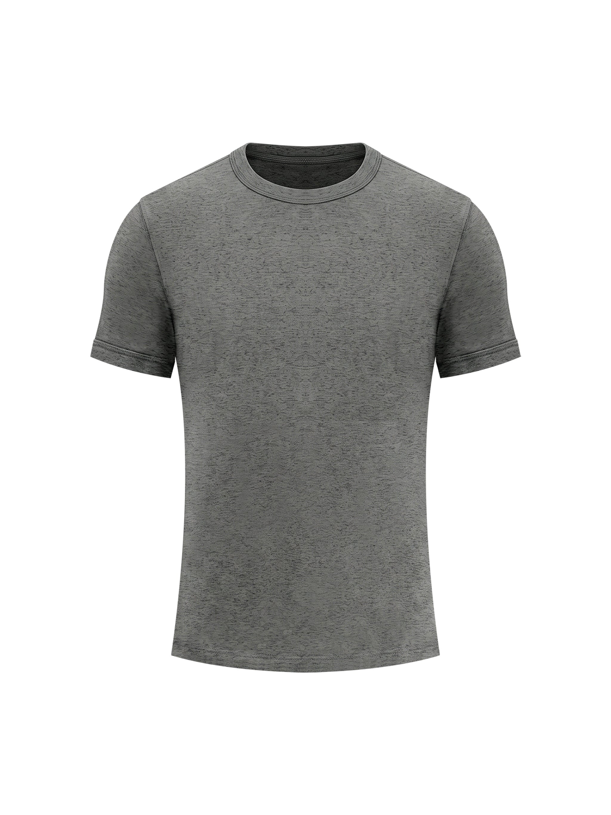 BLANKZ Heavy Slim Tee — Flower Gray, front view