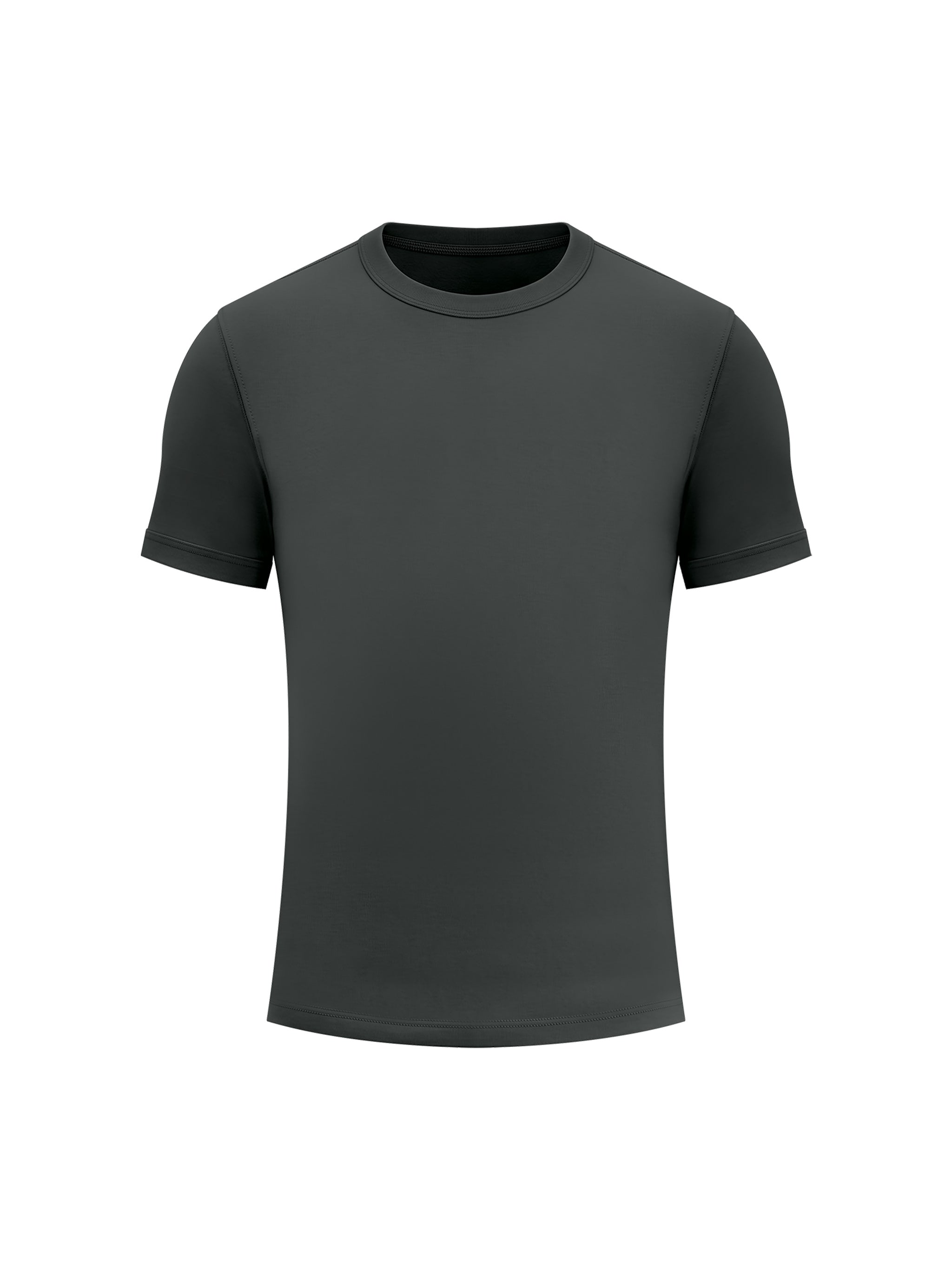 BLANKZ Heavy Slim Tee — Dark Gray, front view