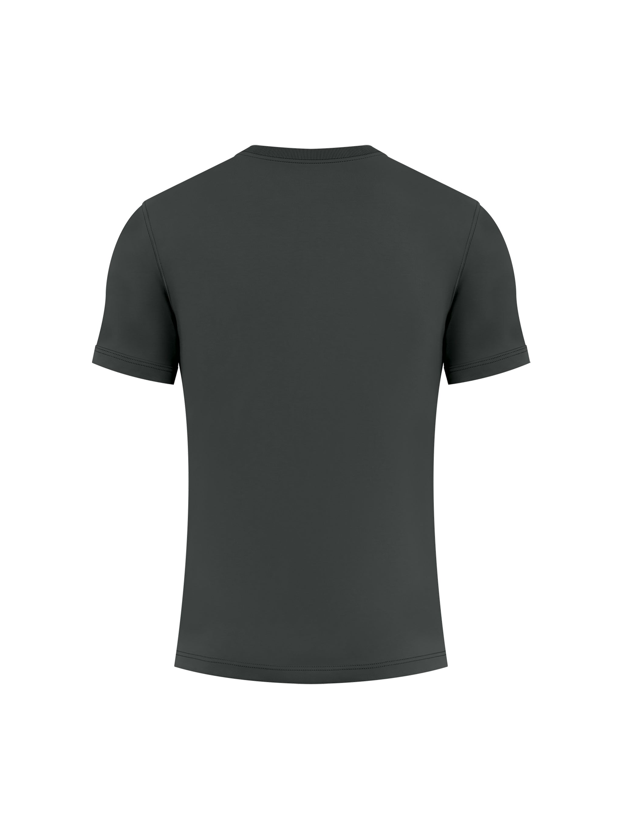 BLANKZ Heavy Slim Tee — Dark Gray, back view