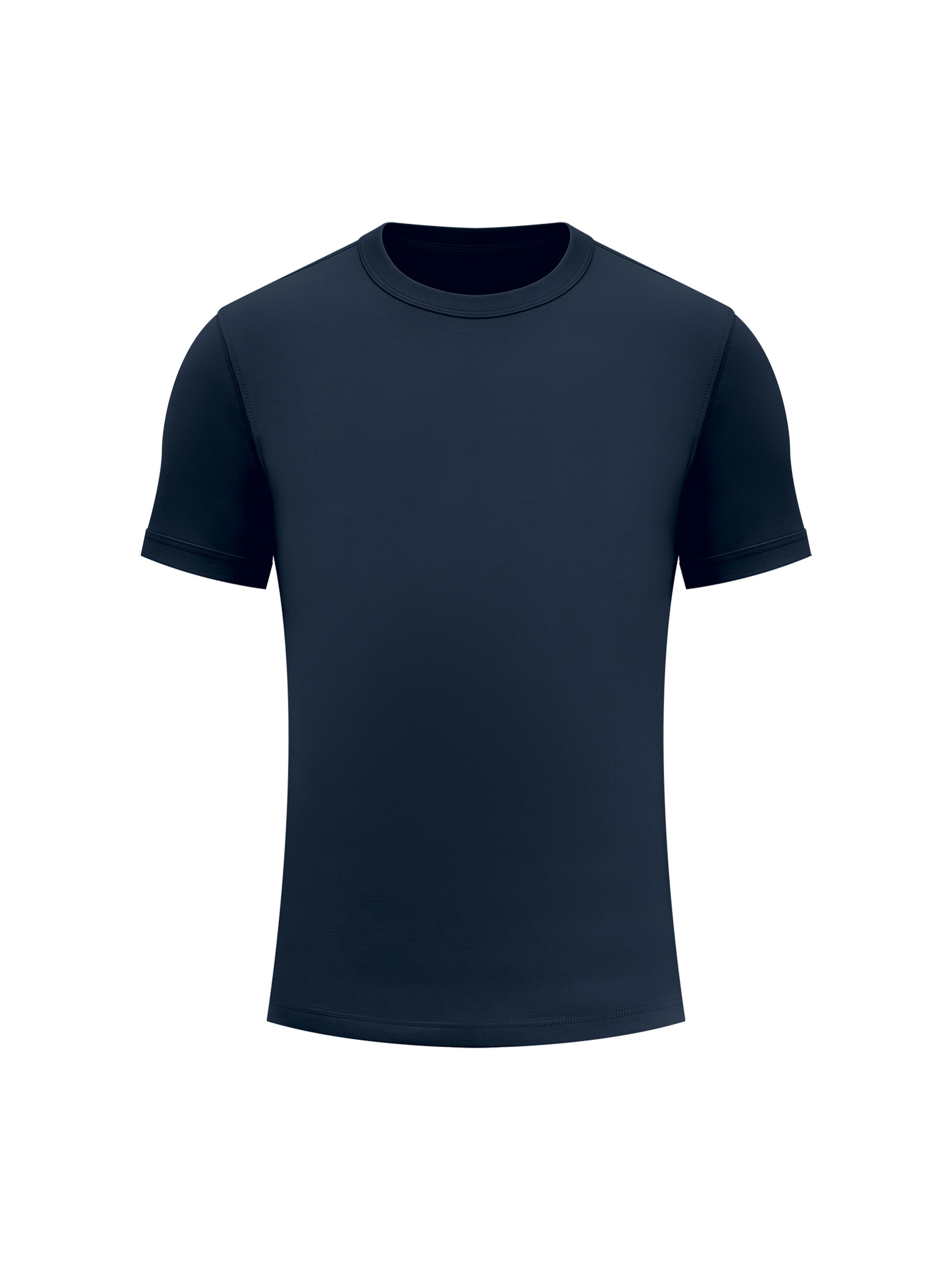 BLANKZ Heavy Slim Tee — Navy Blue, front view