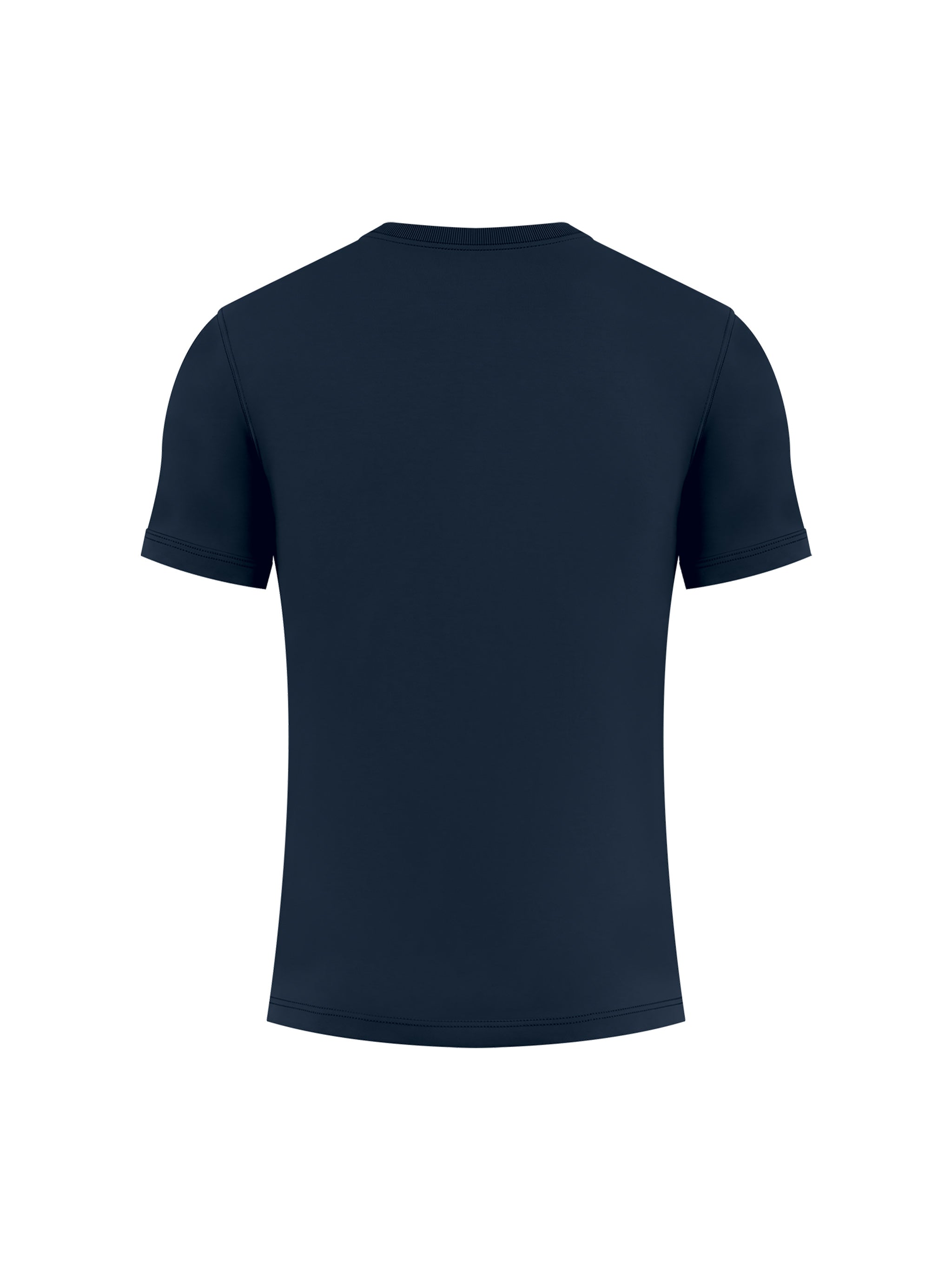BLANKZ Heavy Slim Tee — Navy Blue, back view