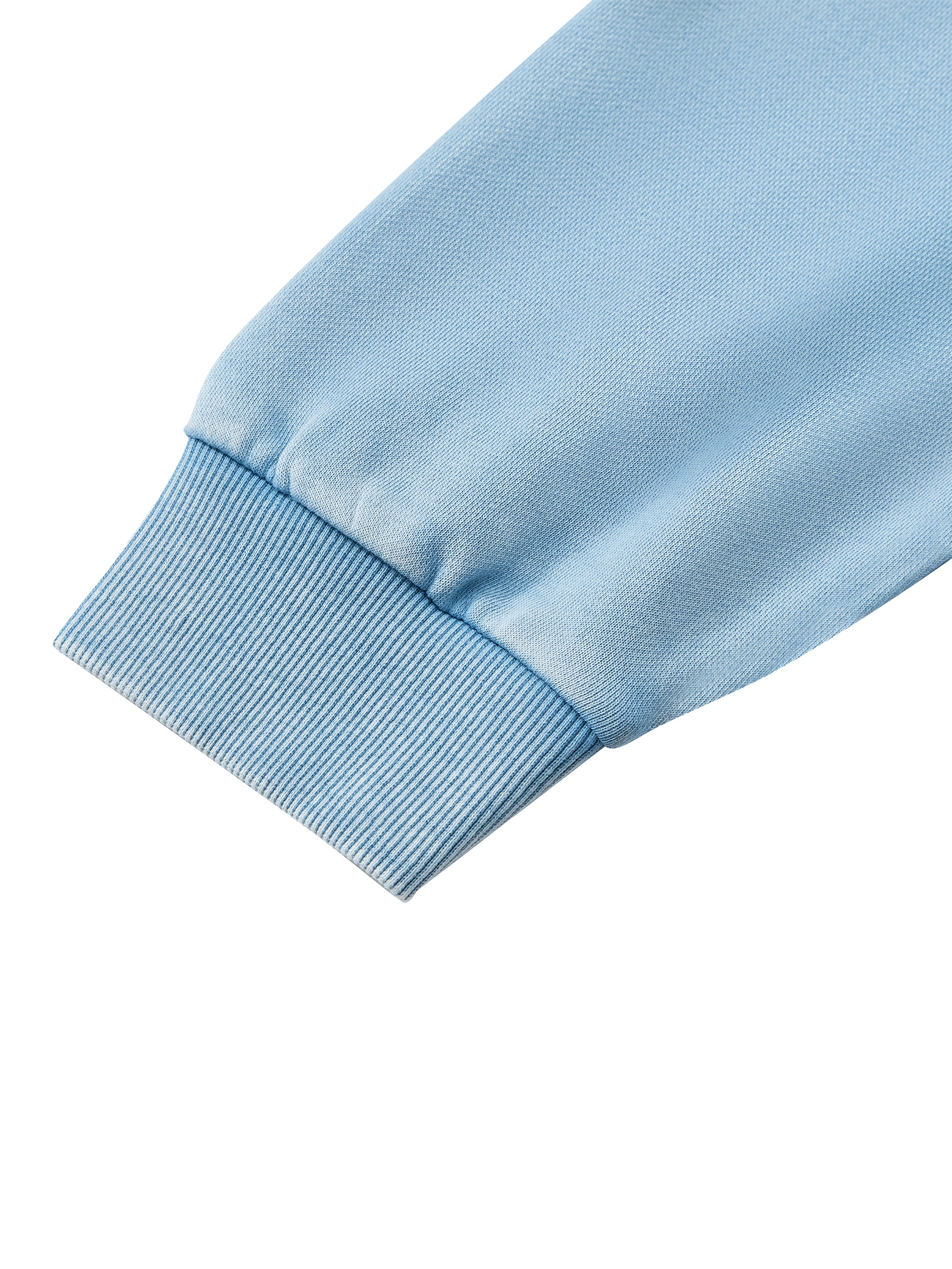 BLANKZ Mineral Wash Boxy Full Zip Hoodie — ribbed cuff detail