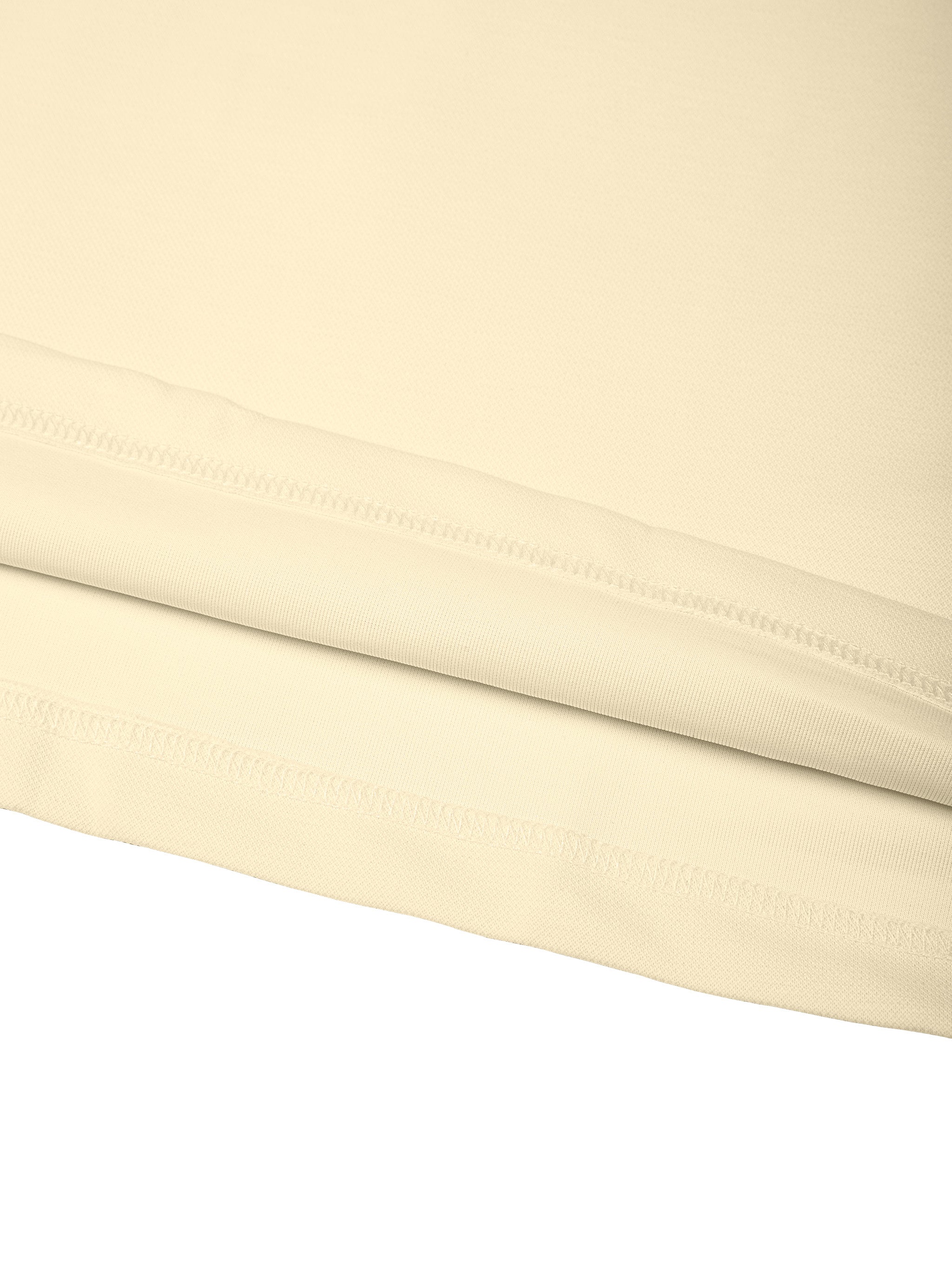 BLANKZ Everyday Raglan Polo — Straight hem detail