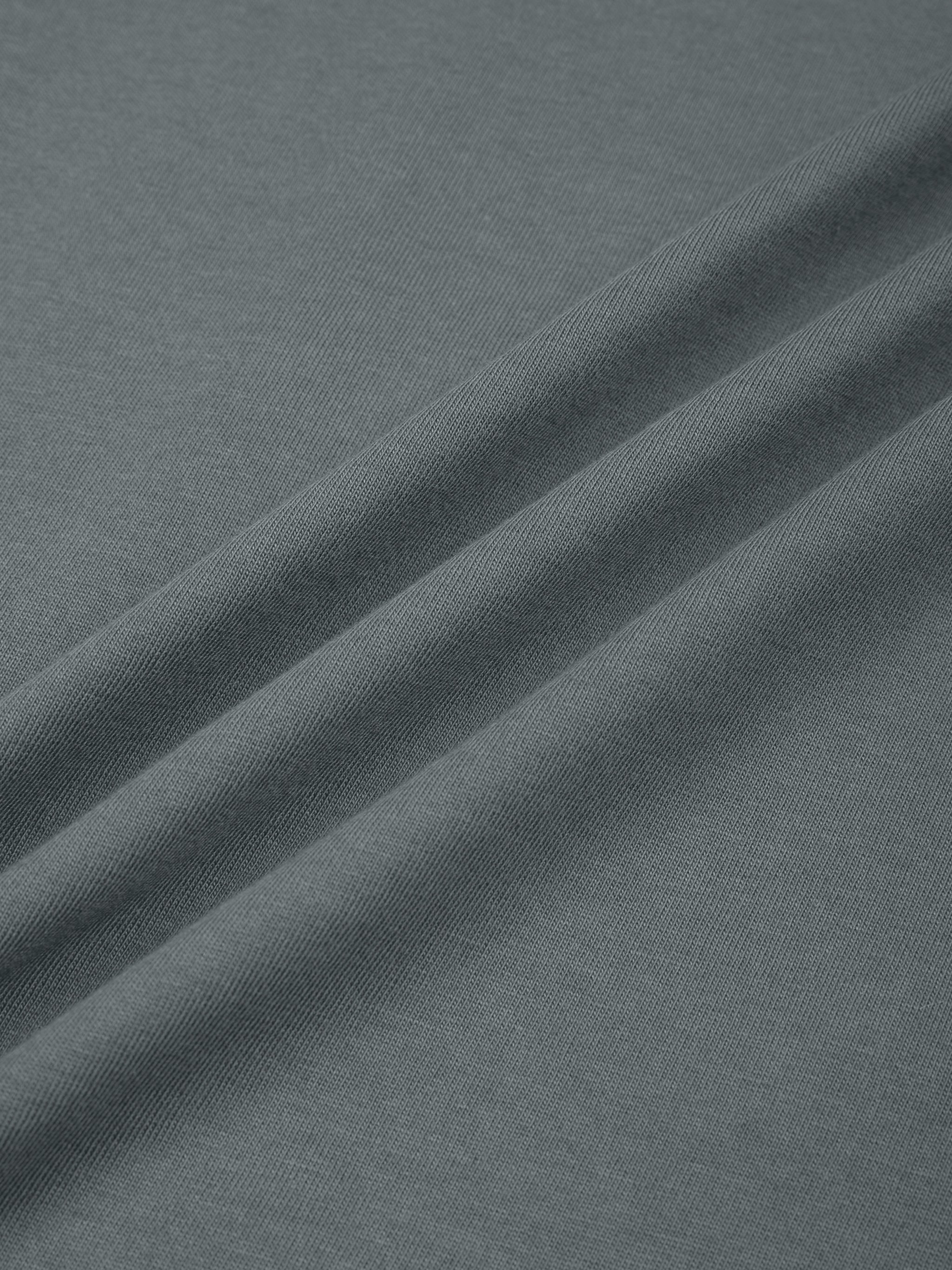 BLANKZ Seamless Cotton Tee — Gray, cotton fabric detail