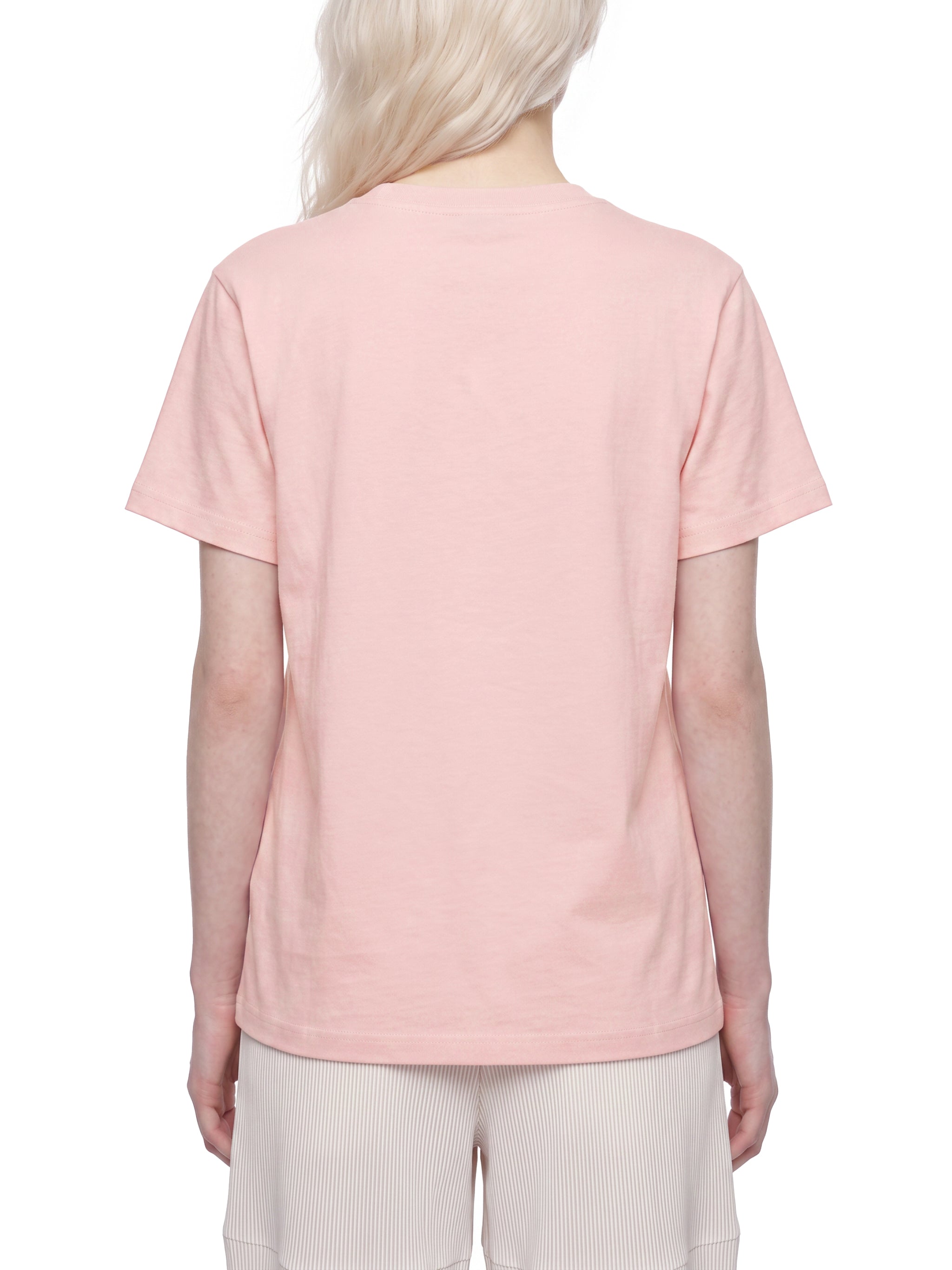 BLANKZ Sorona Crew Tee — Pink, model back view