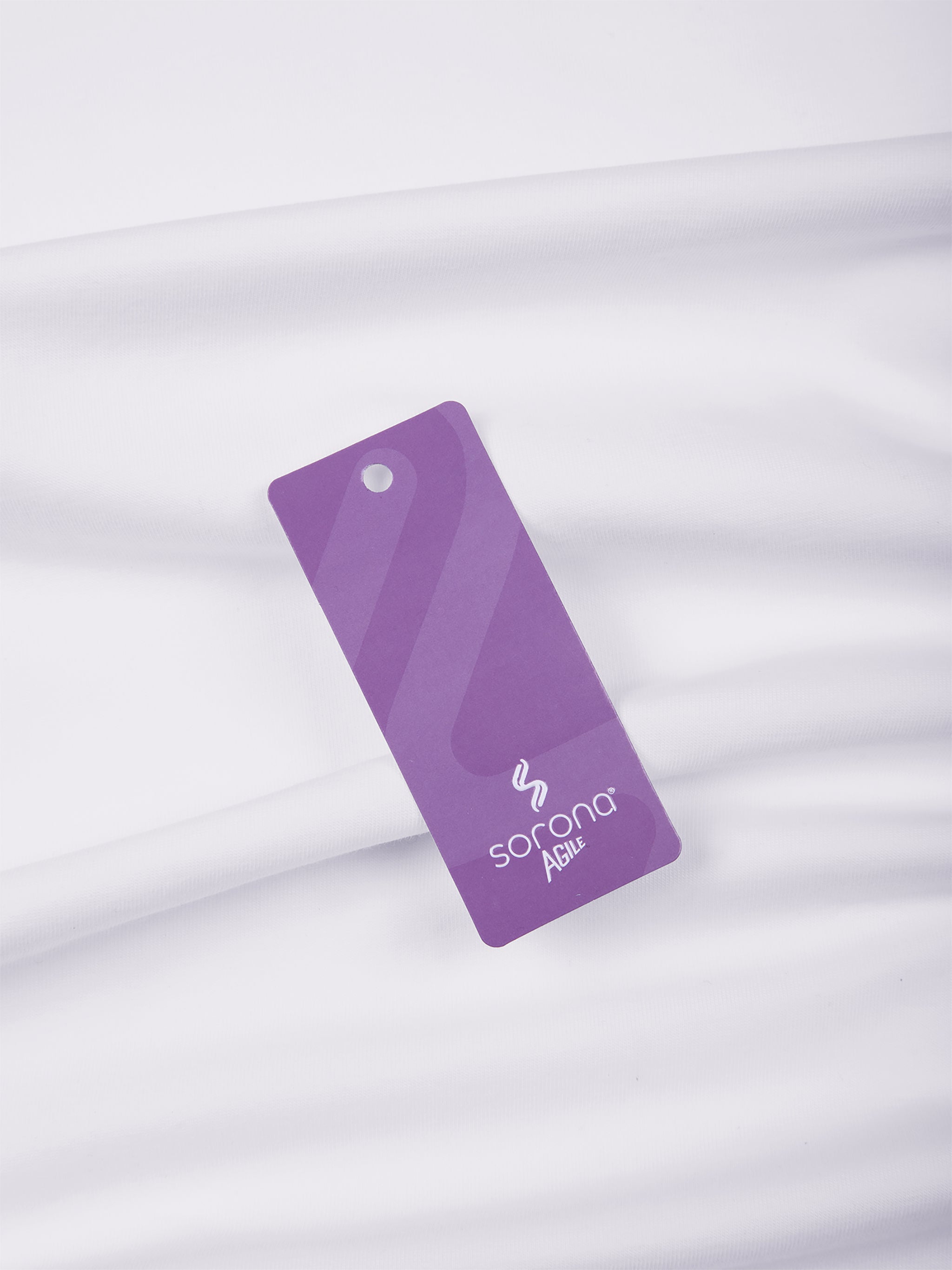 BLANKZ Sorona Crew Tee — Sorona hangtag on fabric