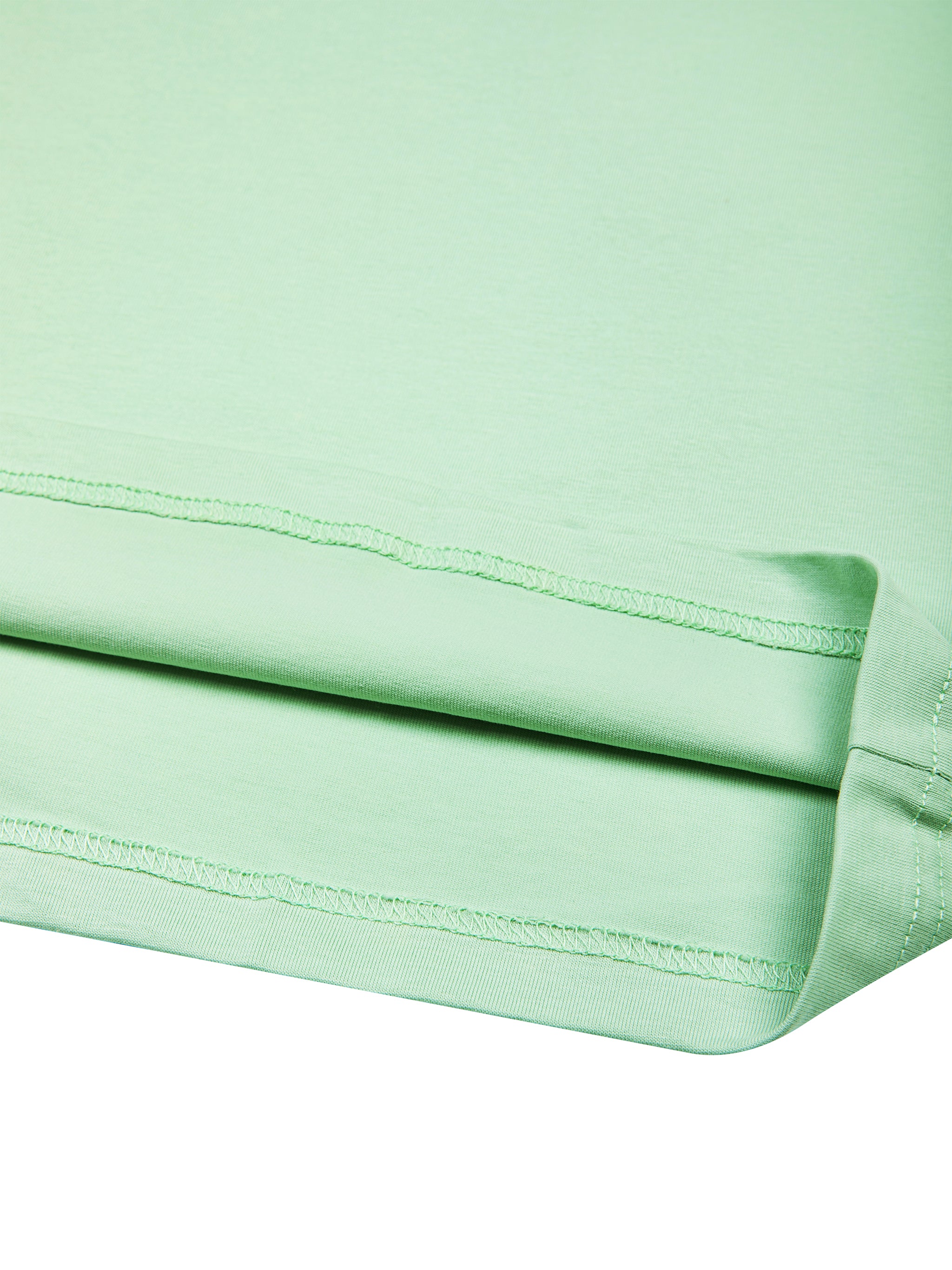 BLANKZ Sorona Crew Tee — Straight hem stitching detail
