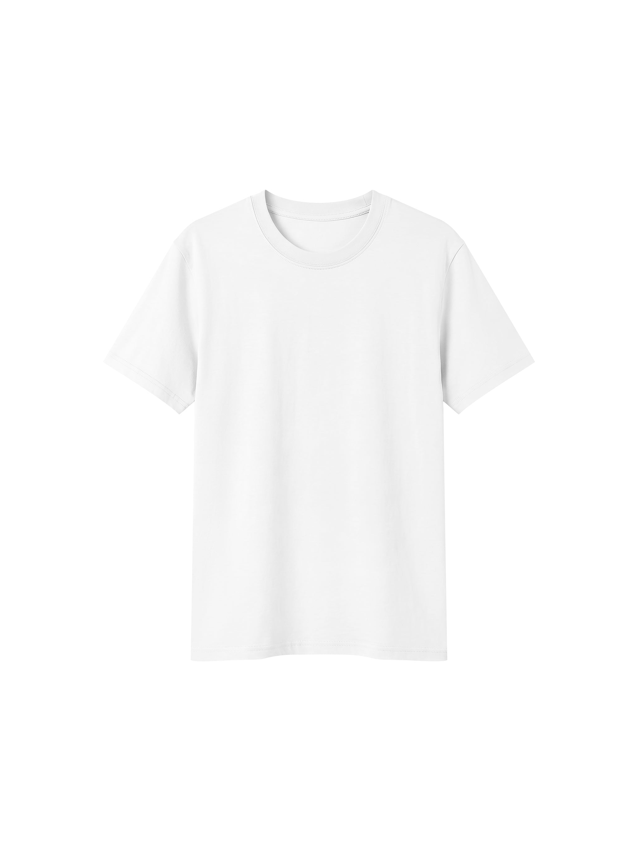 BLANKZ Sorona Crew Tee — White, front view