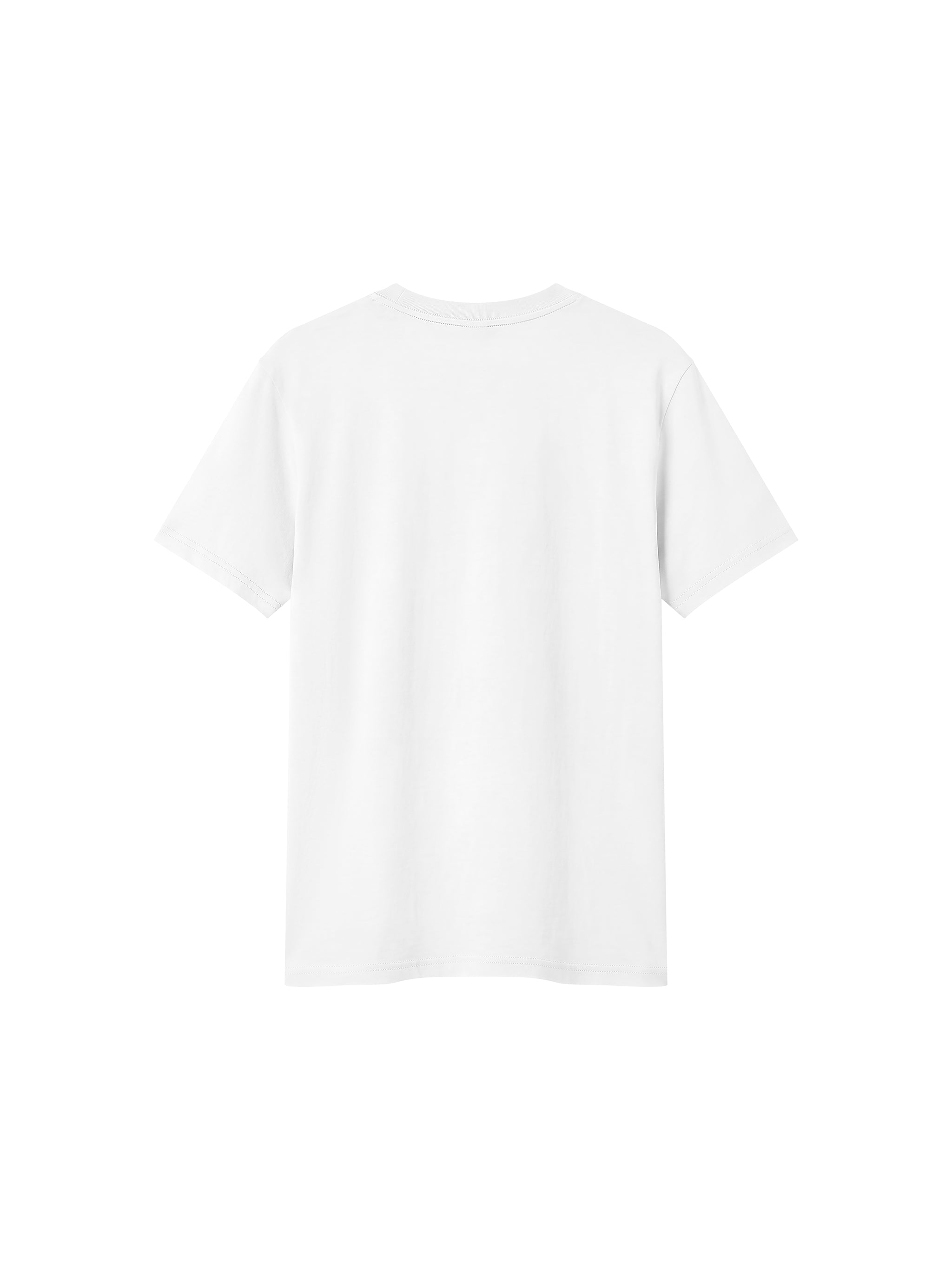 BLANKZ Sorona Crew Tee — White, back view