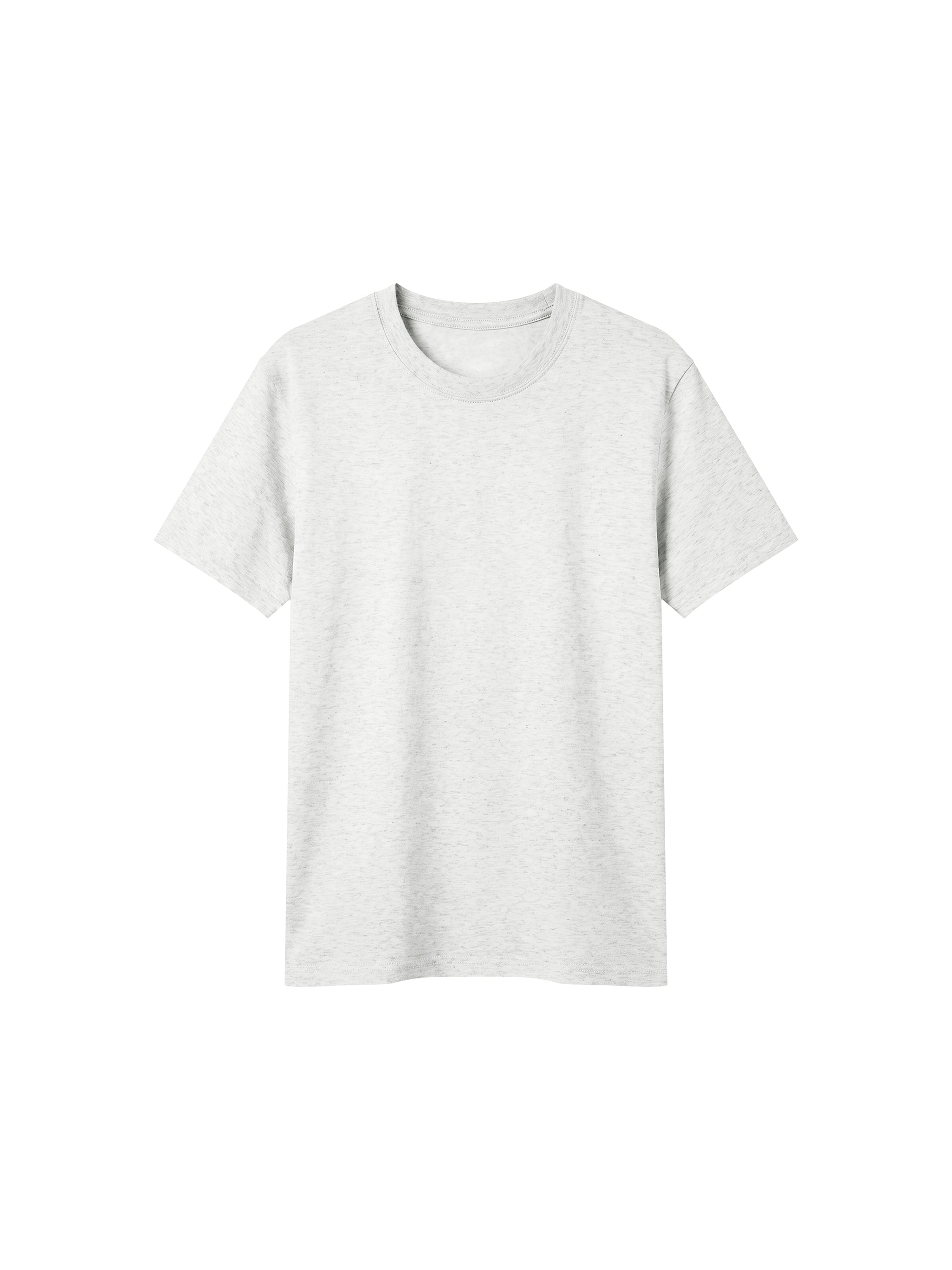 BLANKZ Sorona Crew Tee — Flower Gray, front view