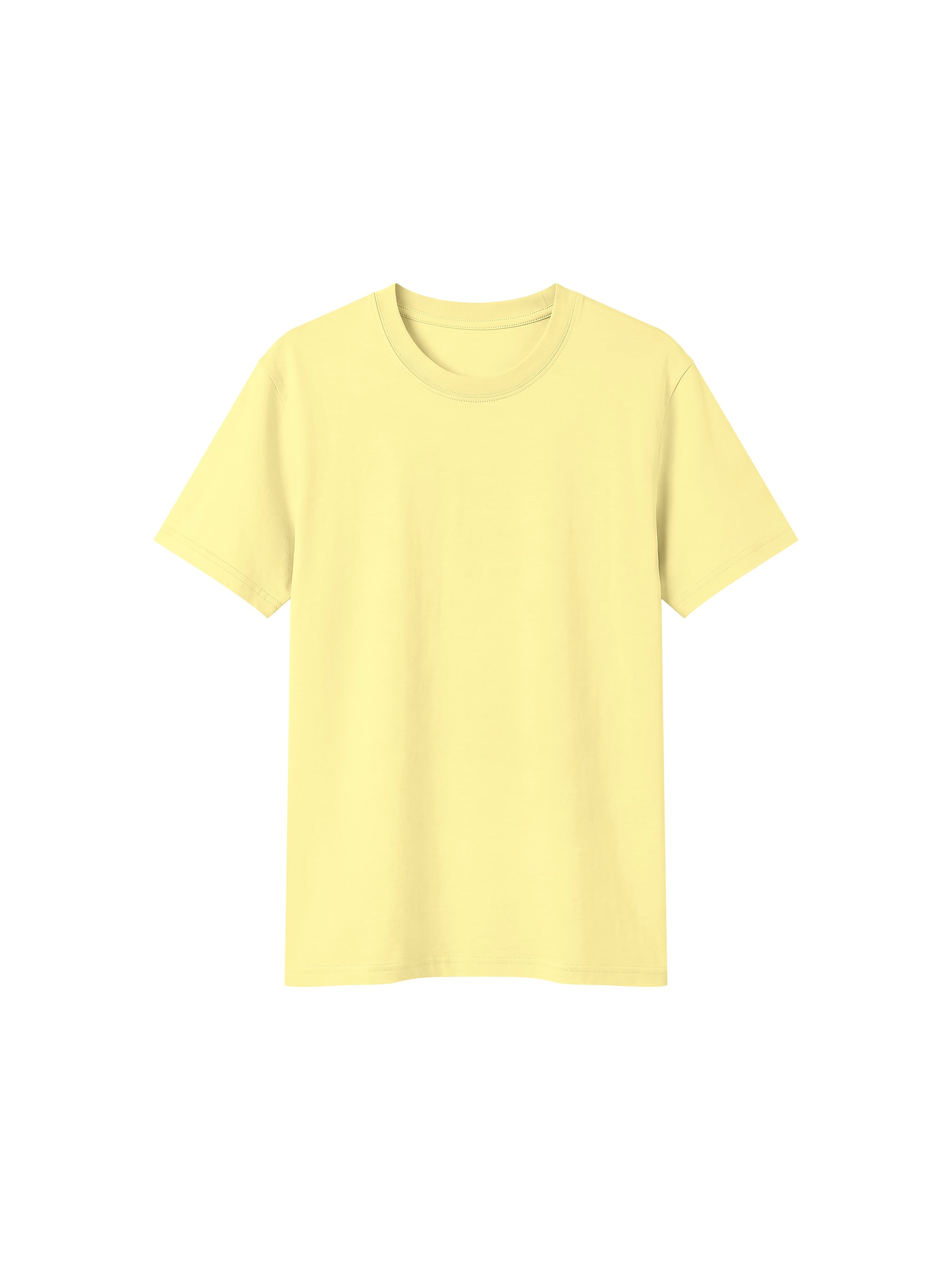 BLANKZ Sorona Crew Tee — Yellow, front view