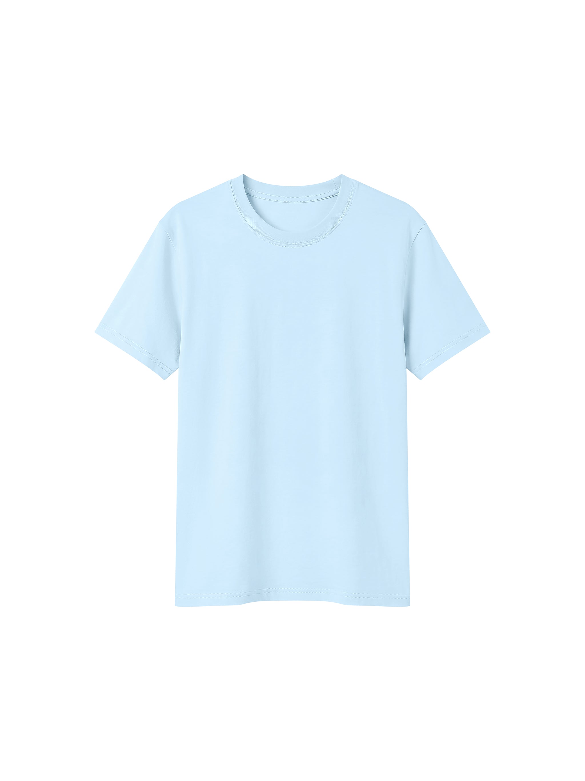 BLANKZ Sorona Crew Tee — Light Blue, front view