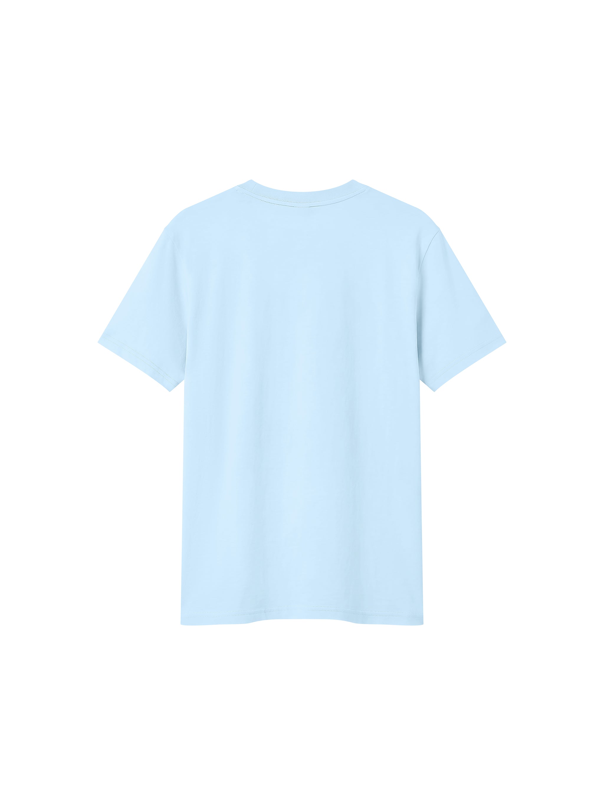 BLANKZ Sorona Crew Tee — Light Blue, back view