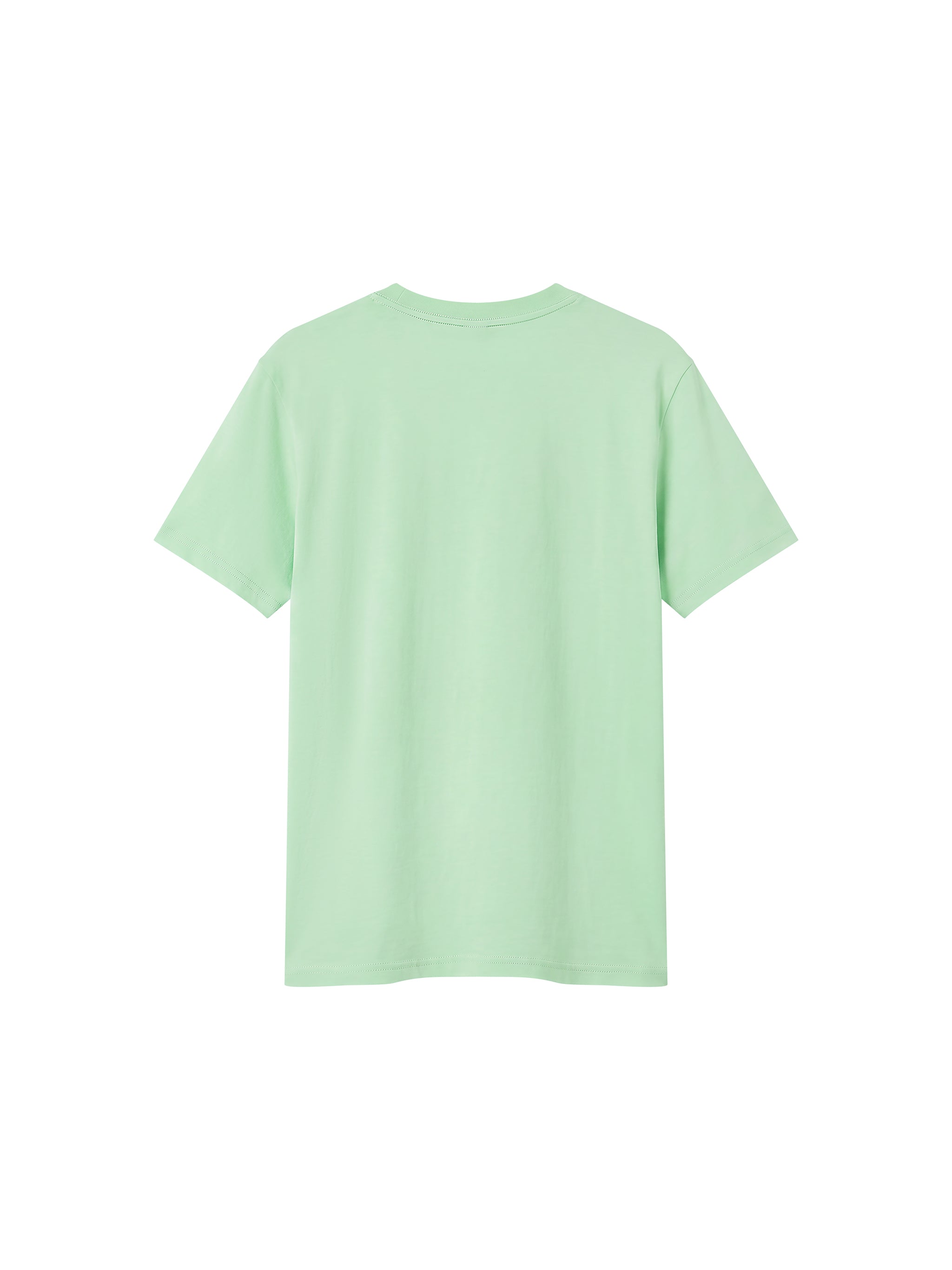 BLANKZ Sorona Crew Tee — Mint Green, back view