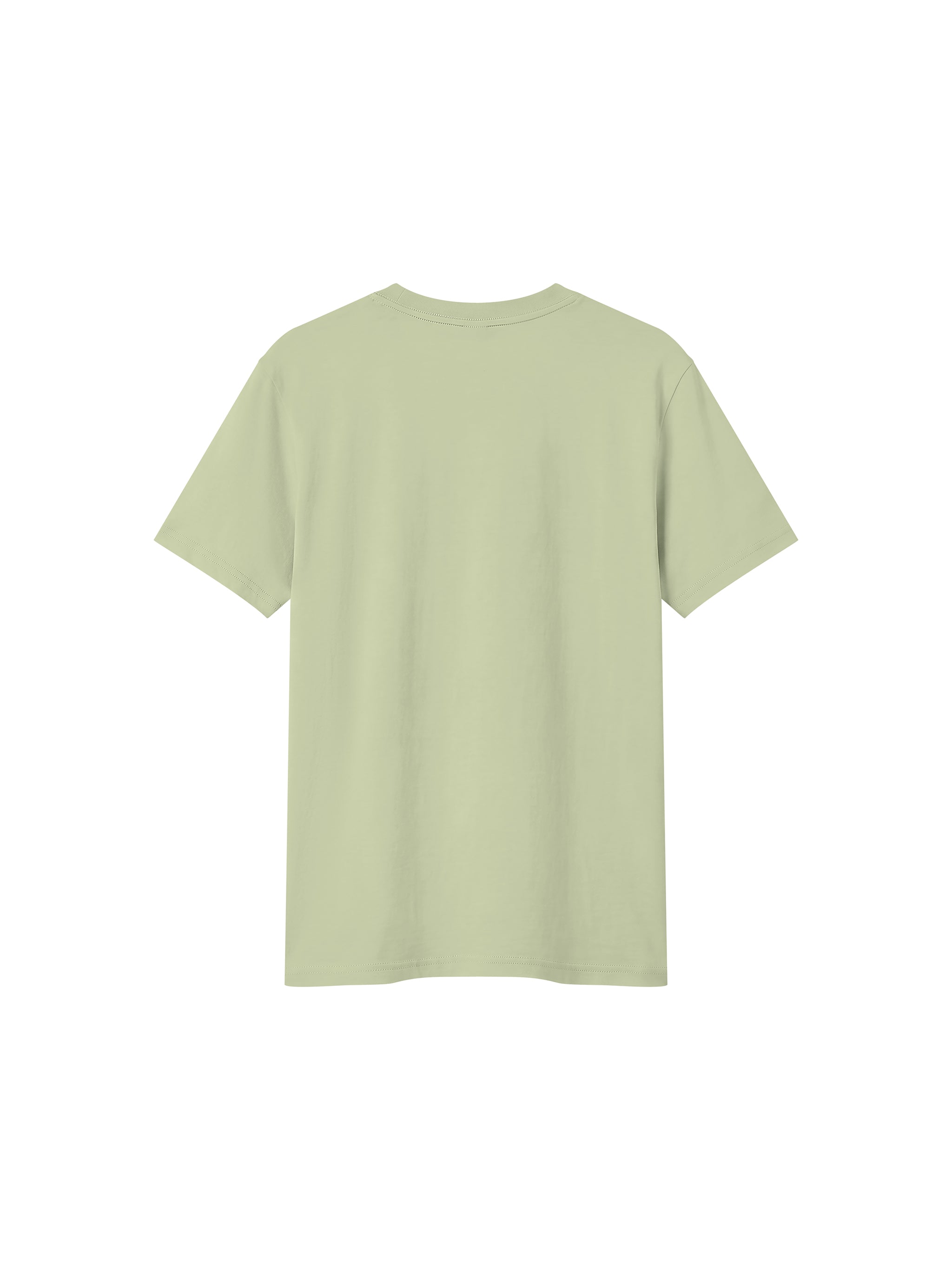BLANKZ Sorona Crew Tee — Light Green, back view