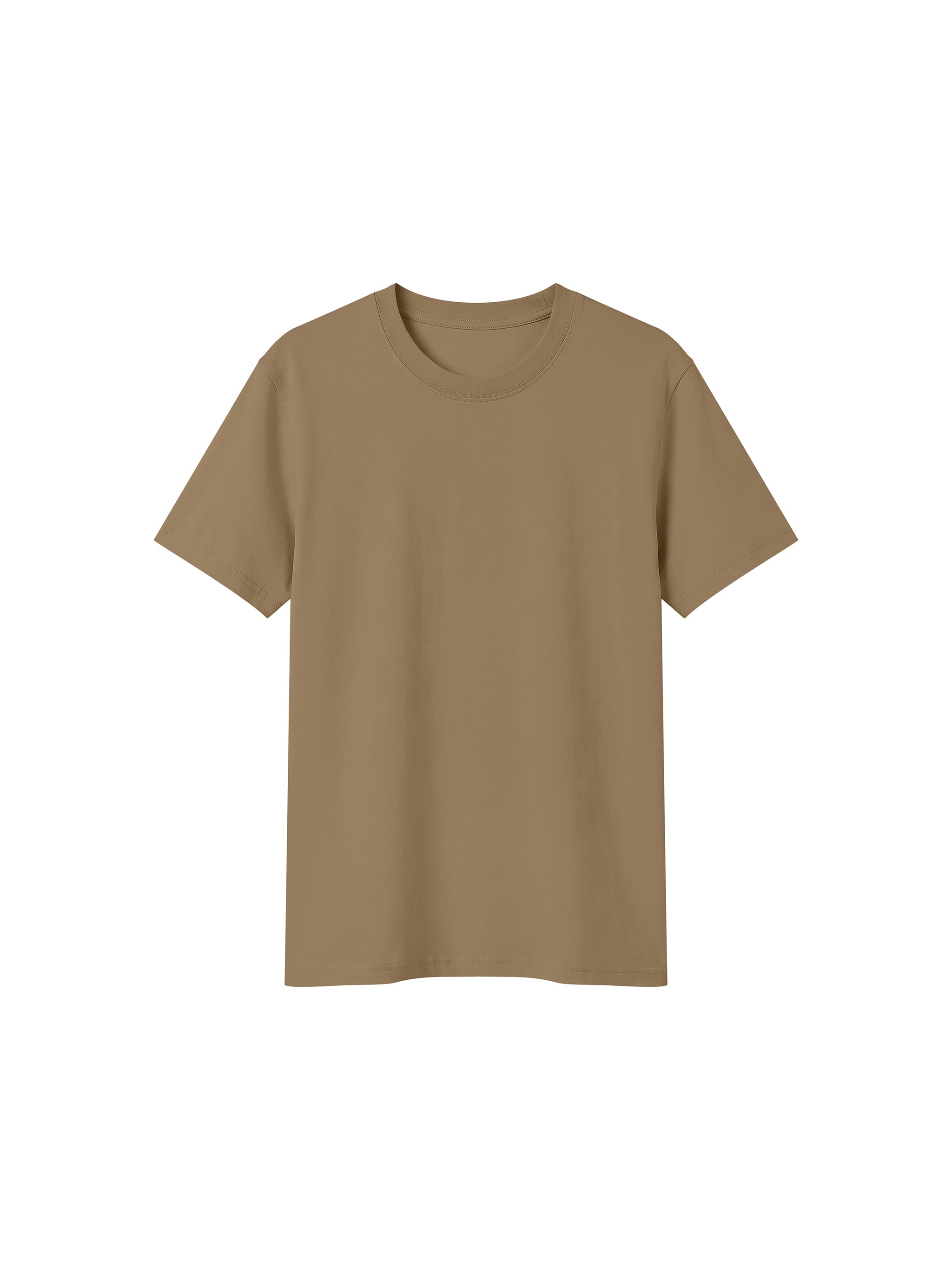 BLANKZ Sorona Crew Tee — Khaki, front view