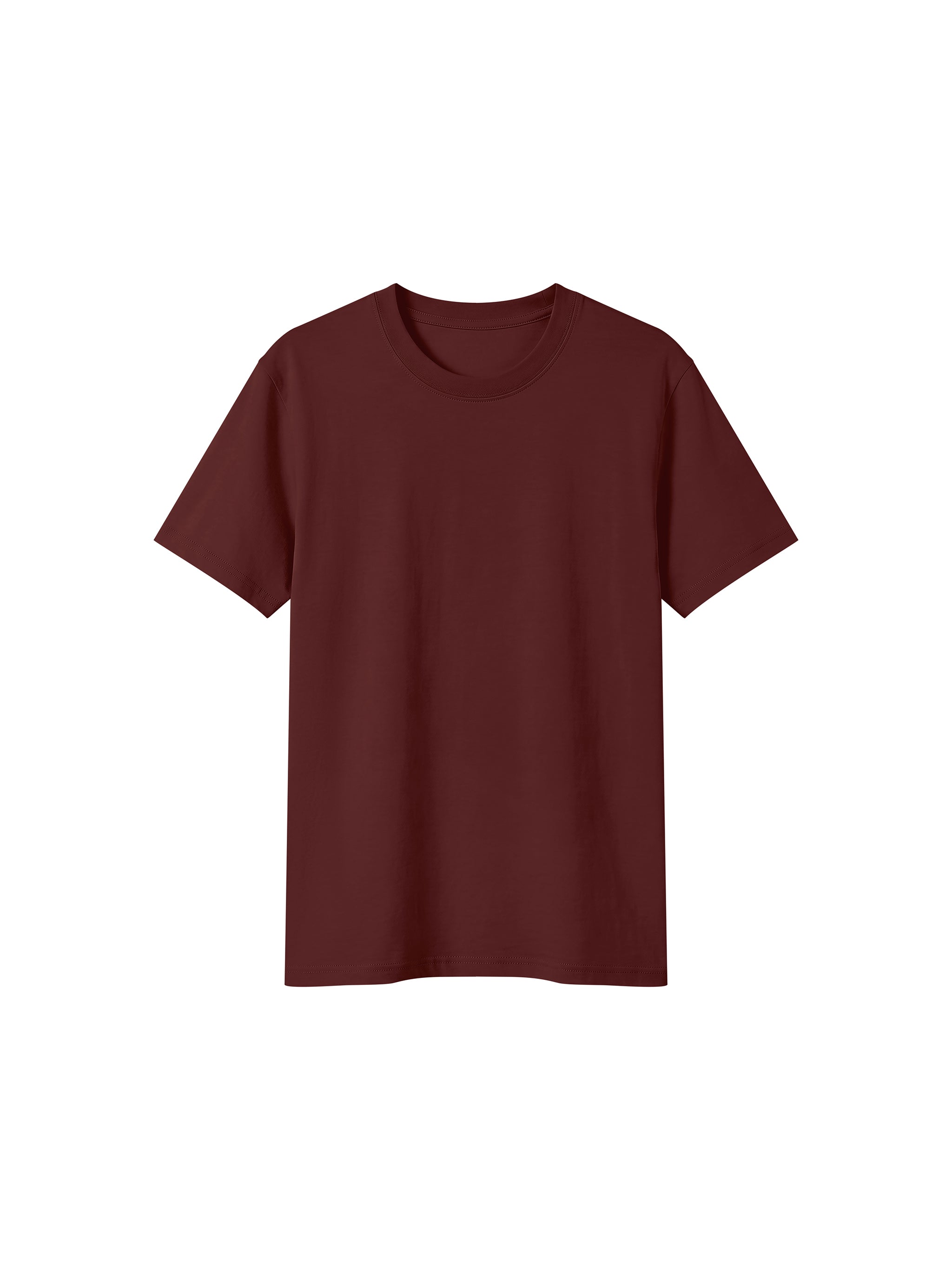 BLANKZ Sorona Crew Tee — Jujube Red, front view