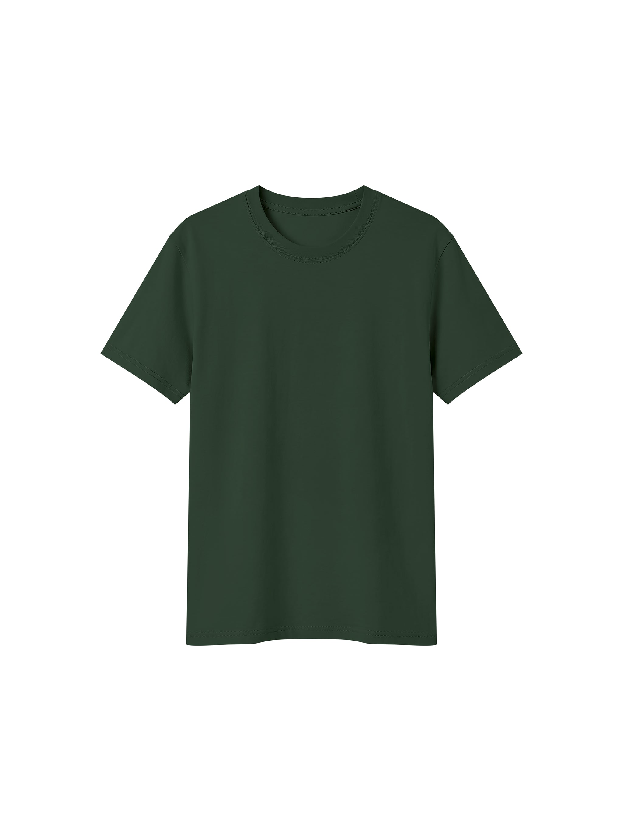 BLANKZ Sorona Crew Tee — Army Green, front view