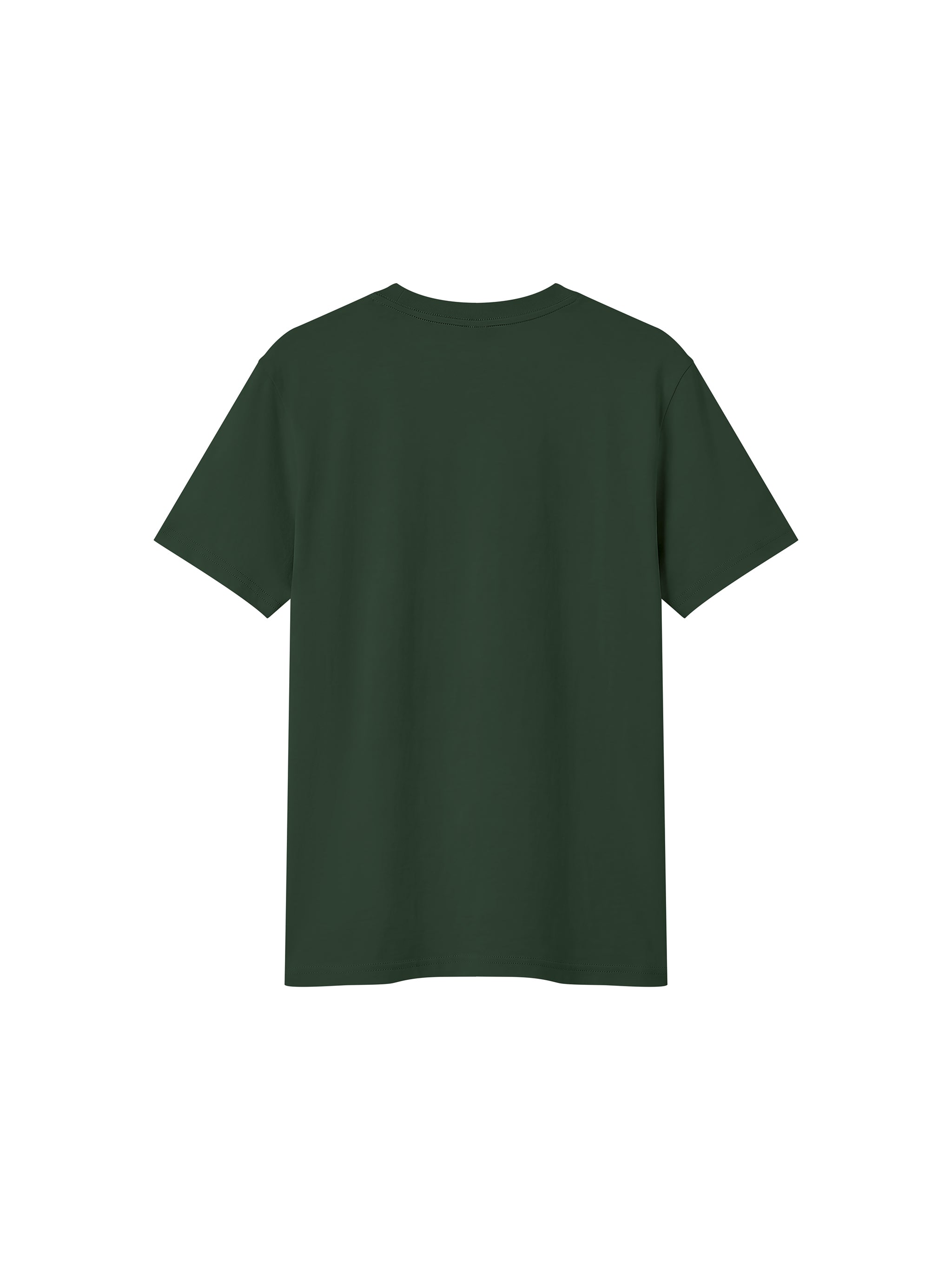BLANKZ Sorona Crew Tee — Army Green, back view