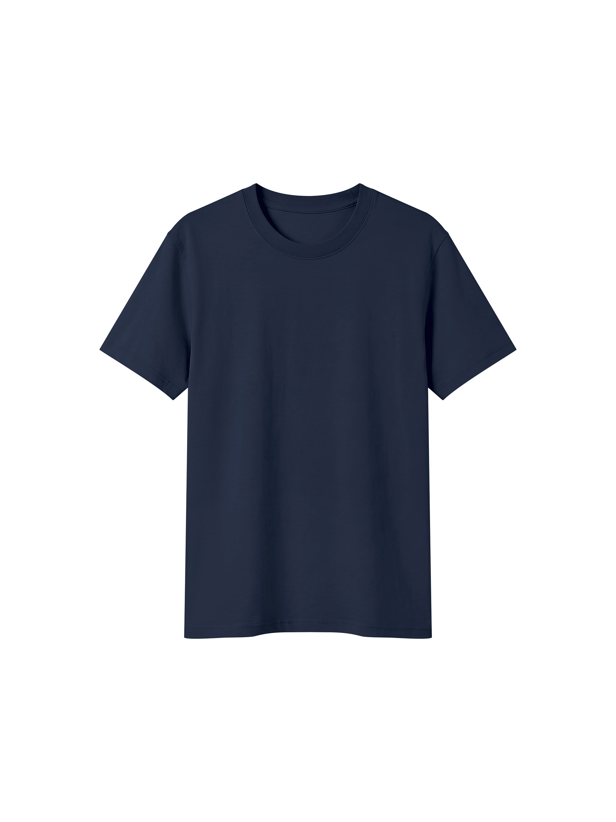 BLANKZ Sorona Crew Tee — Navy Blue, front view