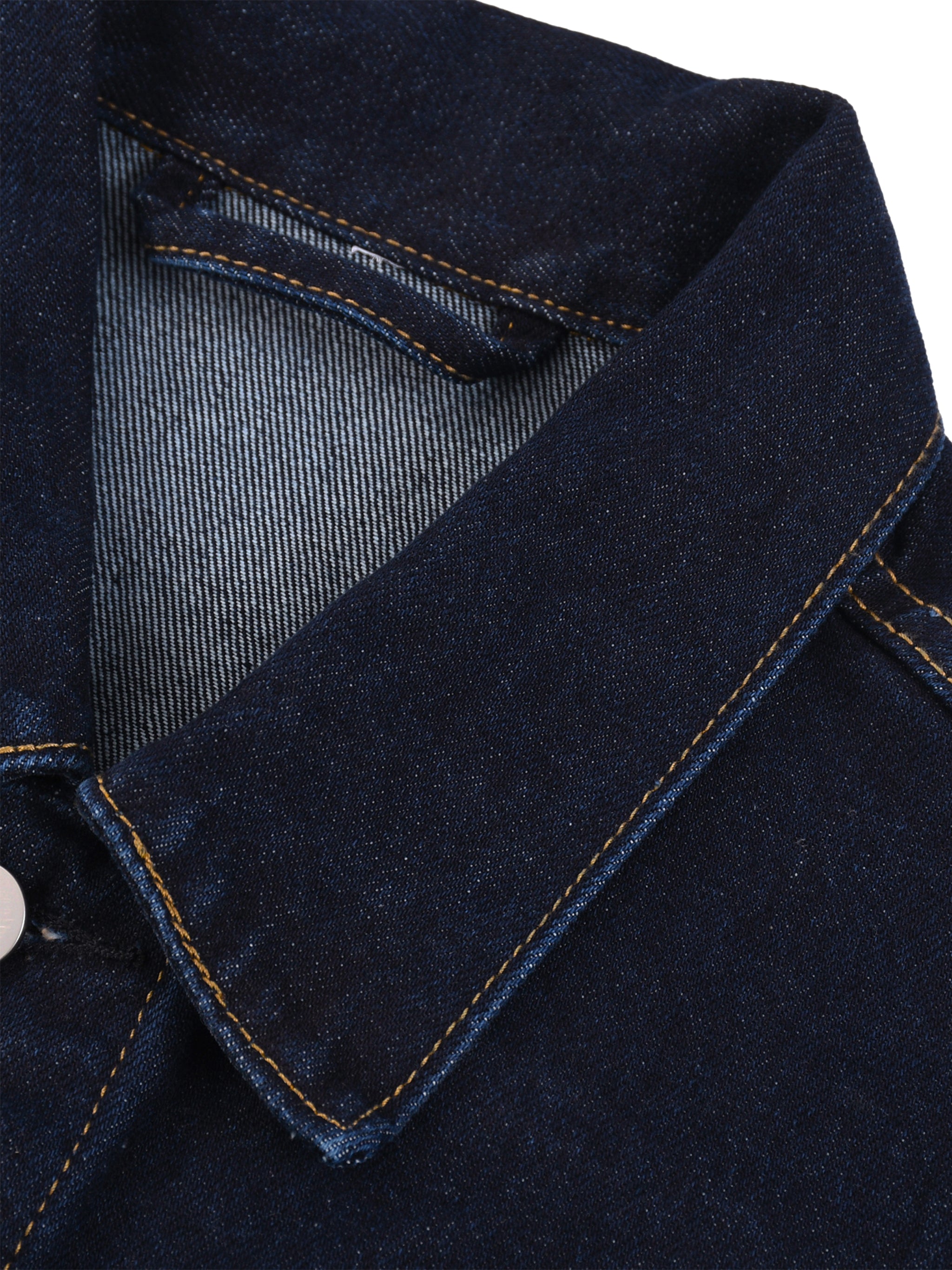 BLANKZ Classic Washed Denim Jacket — chest pocket detail