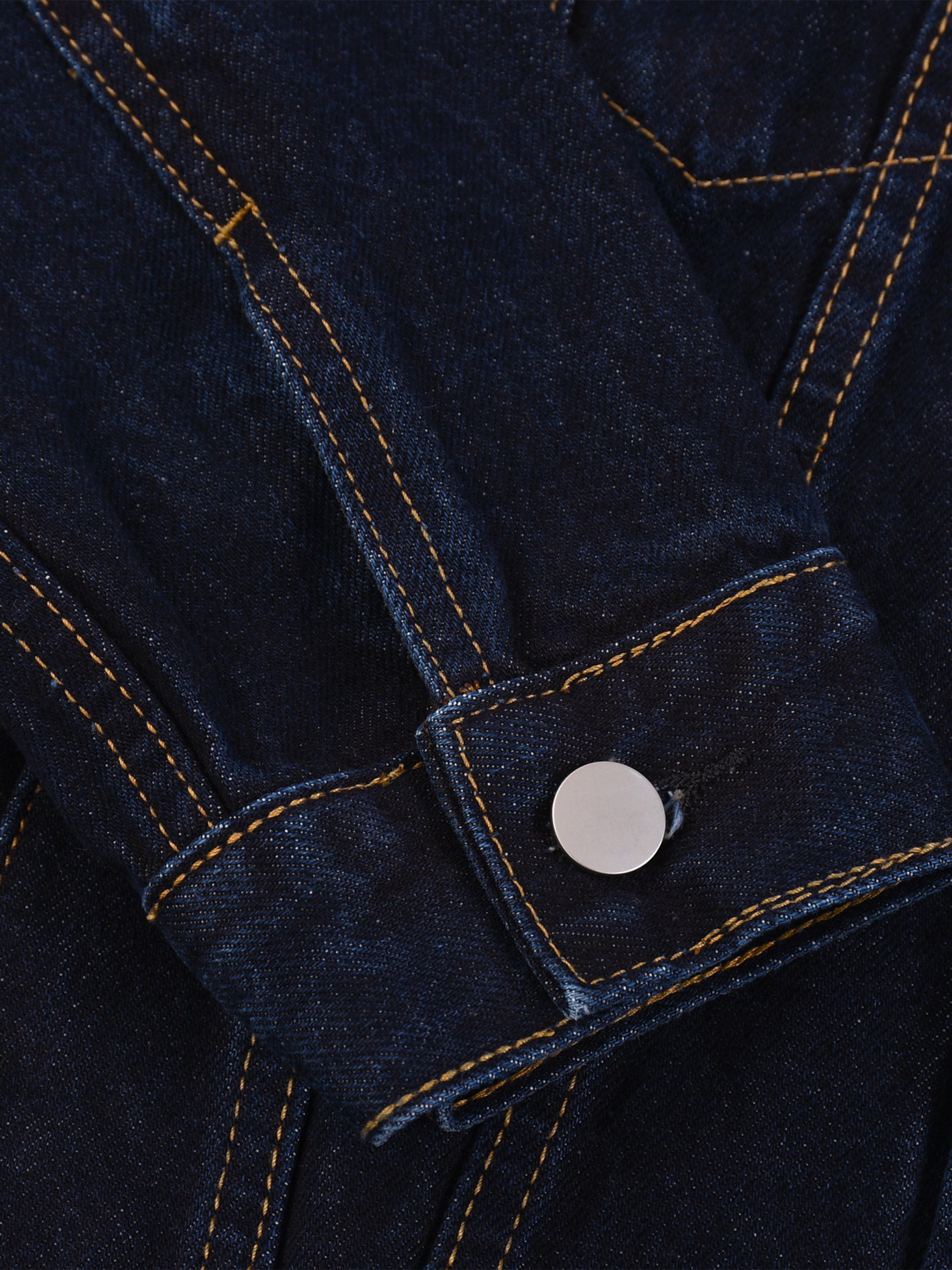 BLANKZ Classic Washed Denim Jacket — cuff and button detail
