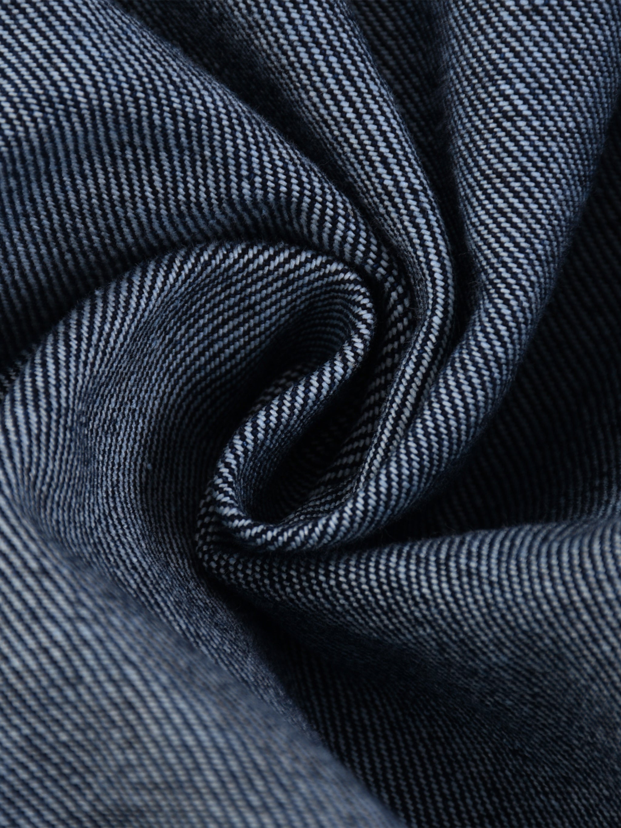 BLANKZ Classic Washed Denim Jacket — denim texture close-up