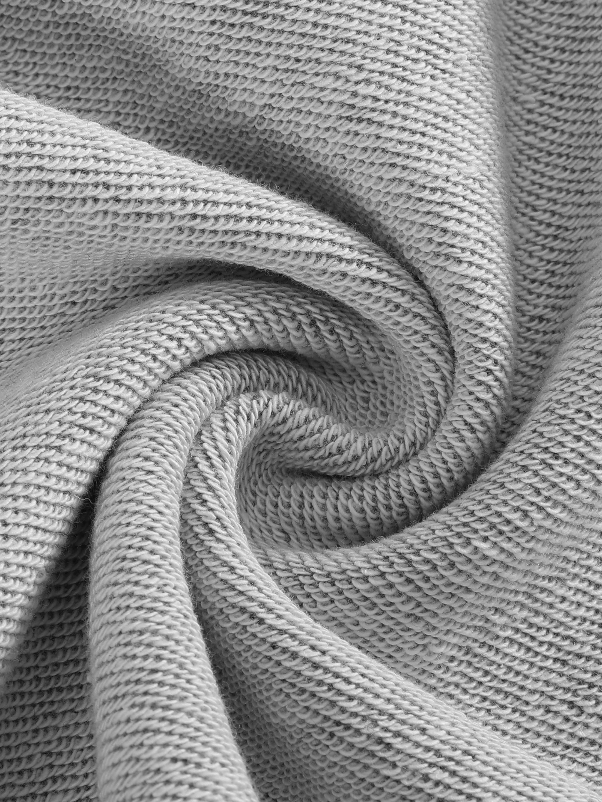 BLANKZ A-Line Mini Skirt — Flower Gray — reverse knit texture