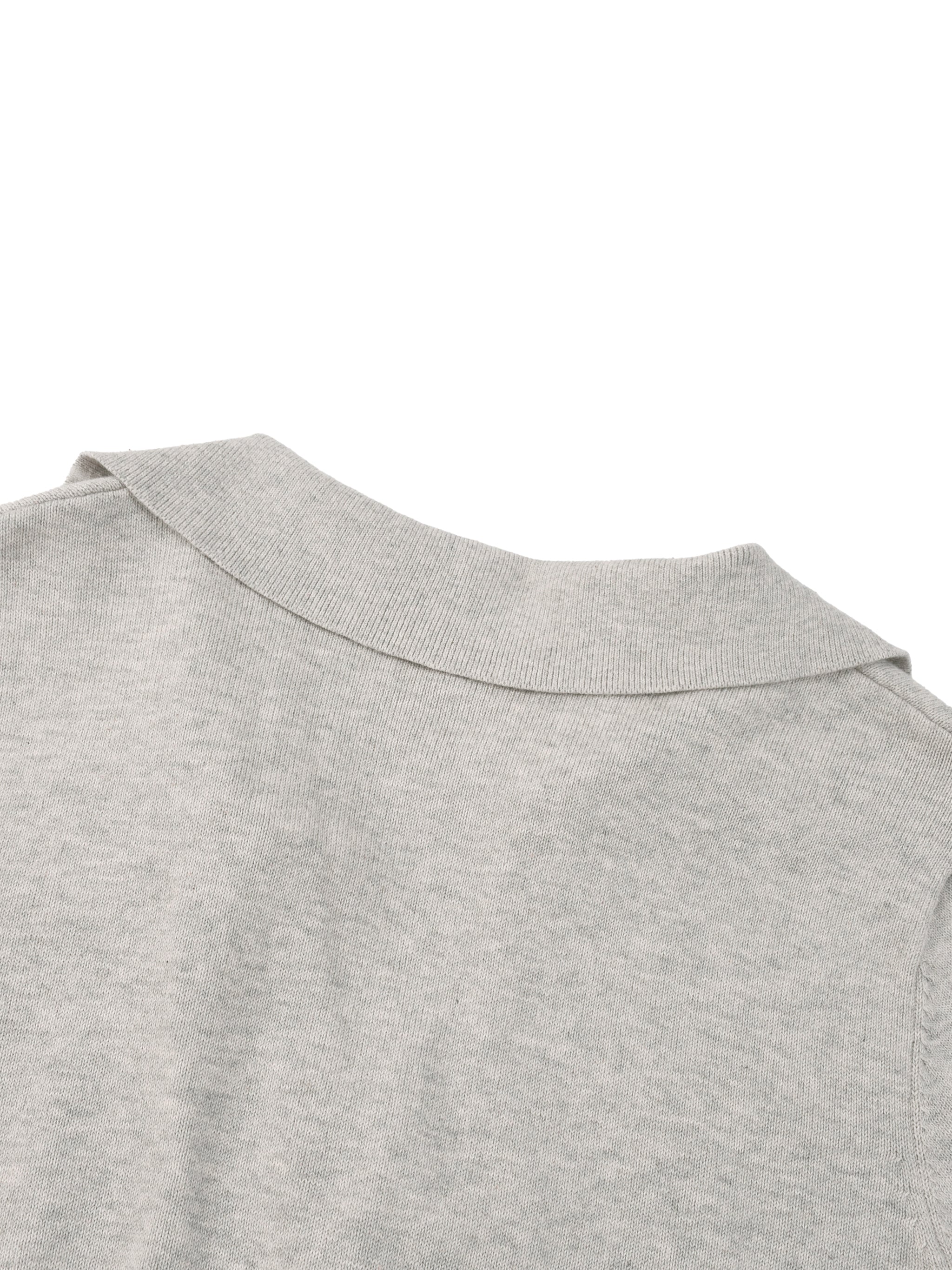 BLANKZ Collared Pullover Knit Sweater — back neckline detail