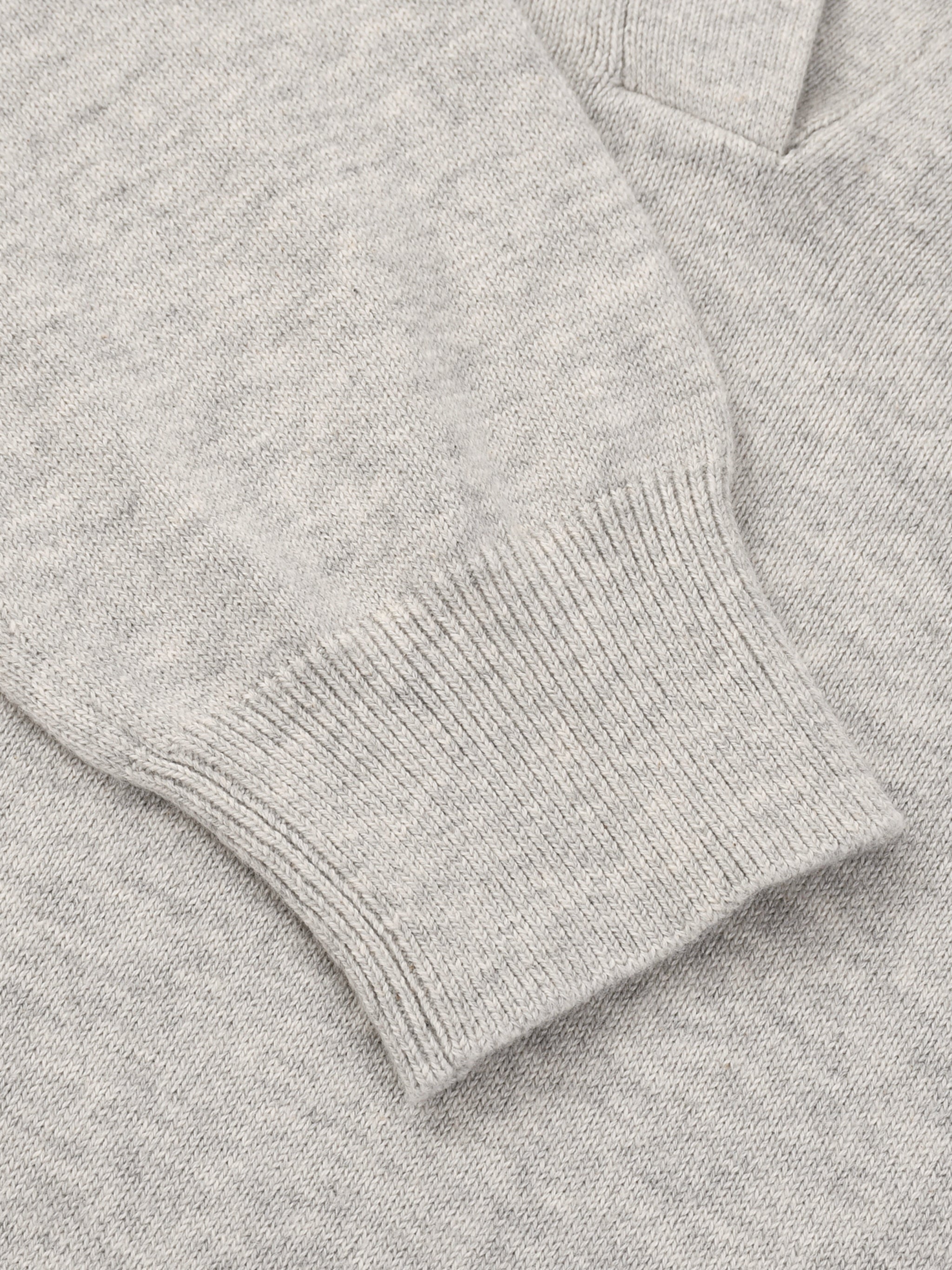 BLANKZ Collared Pullover Knit Sweater — ribbed hem detail