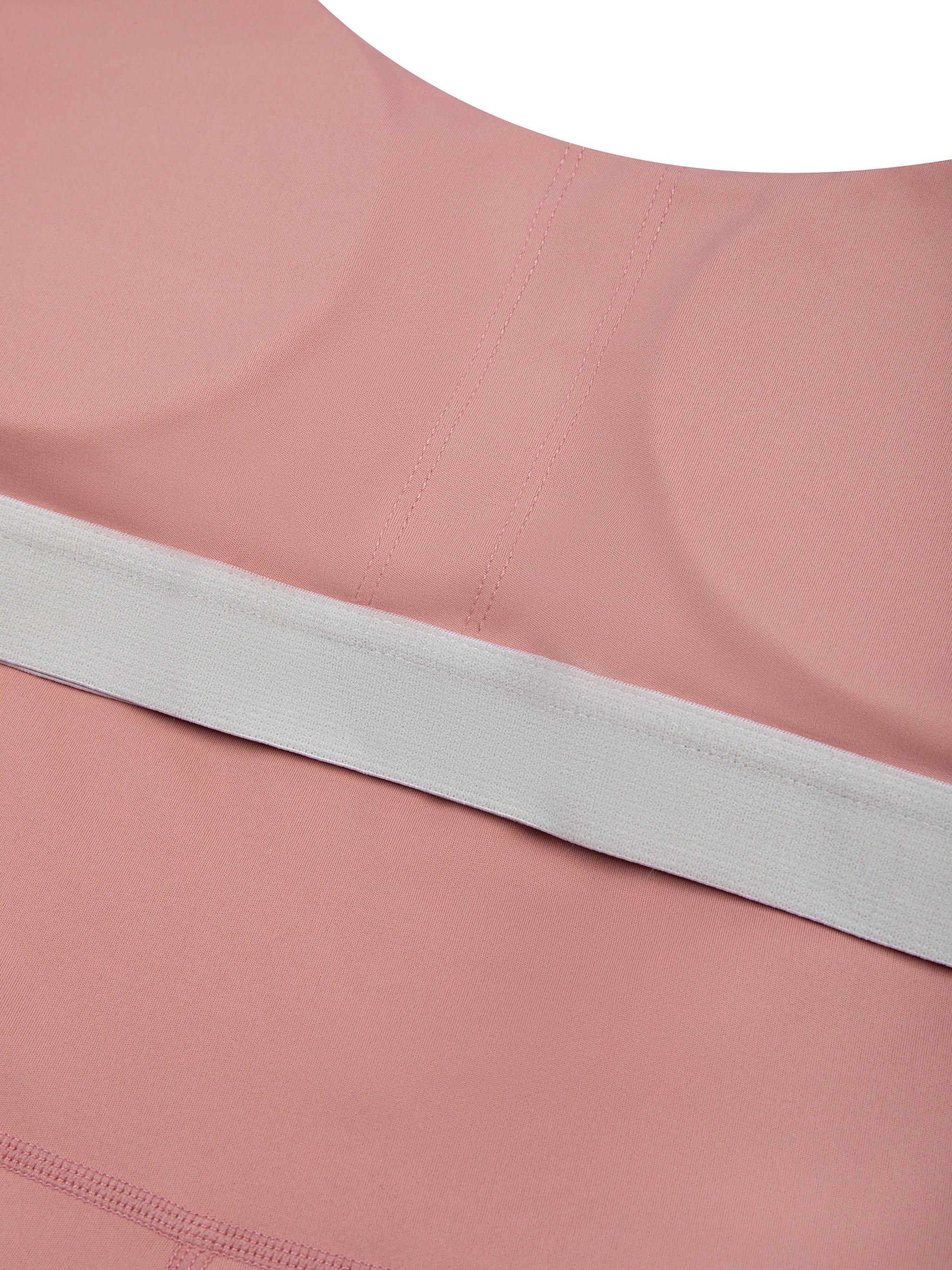 BLANKZ Halter Flared Jumpsuit — Pink — inside upper edge