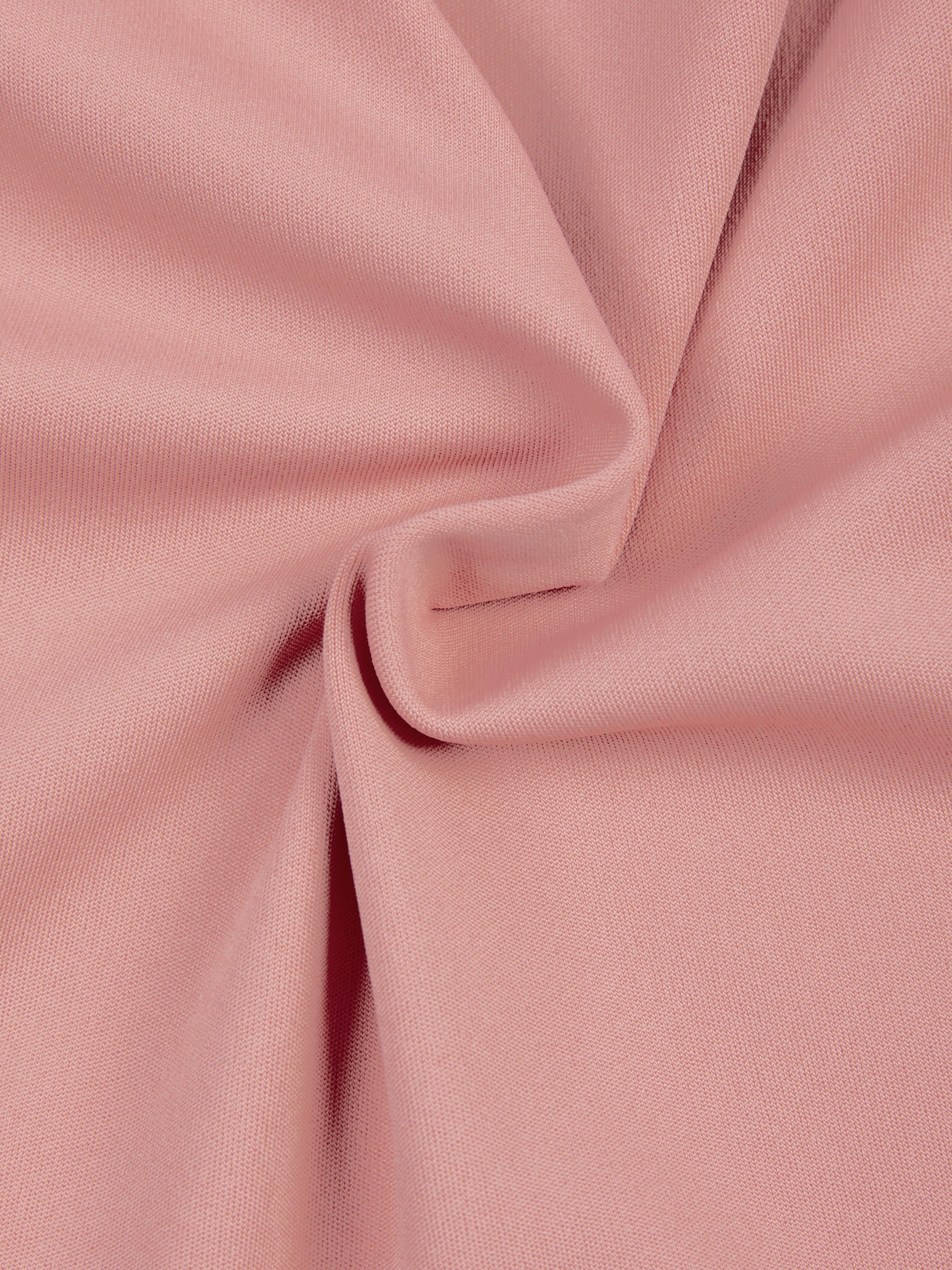 BLANKZ Halter Flared Jumpsuit — Pink — stretch knit surface