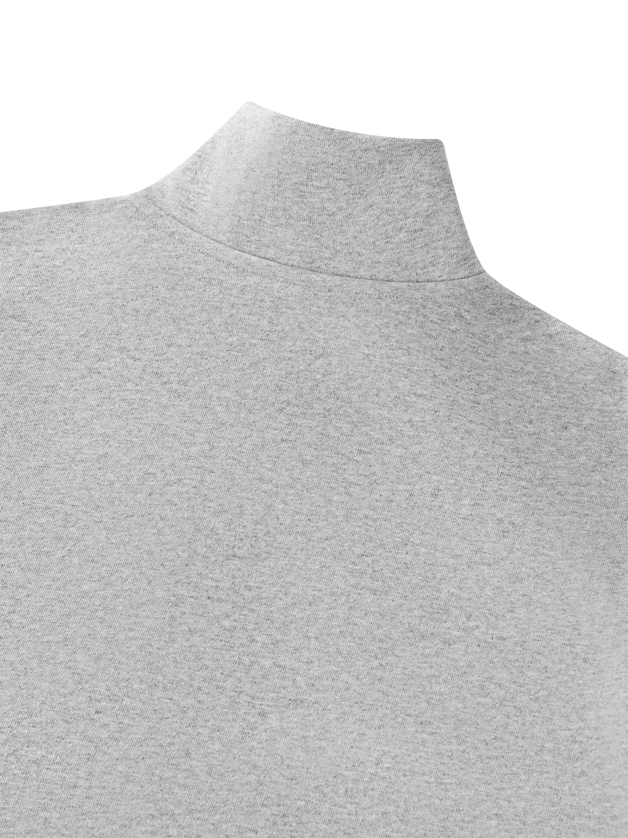 Mock-Neck Quarter-Zip Sweatshirt