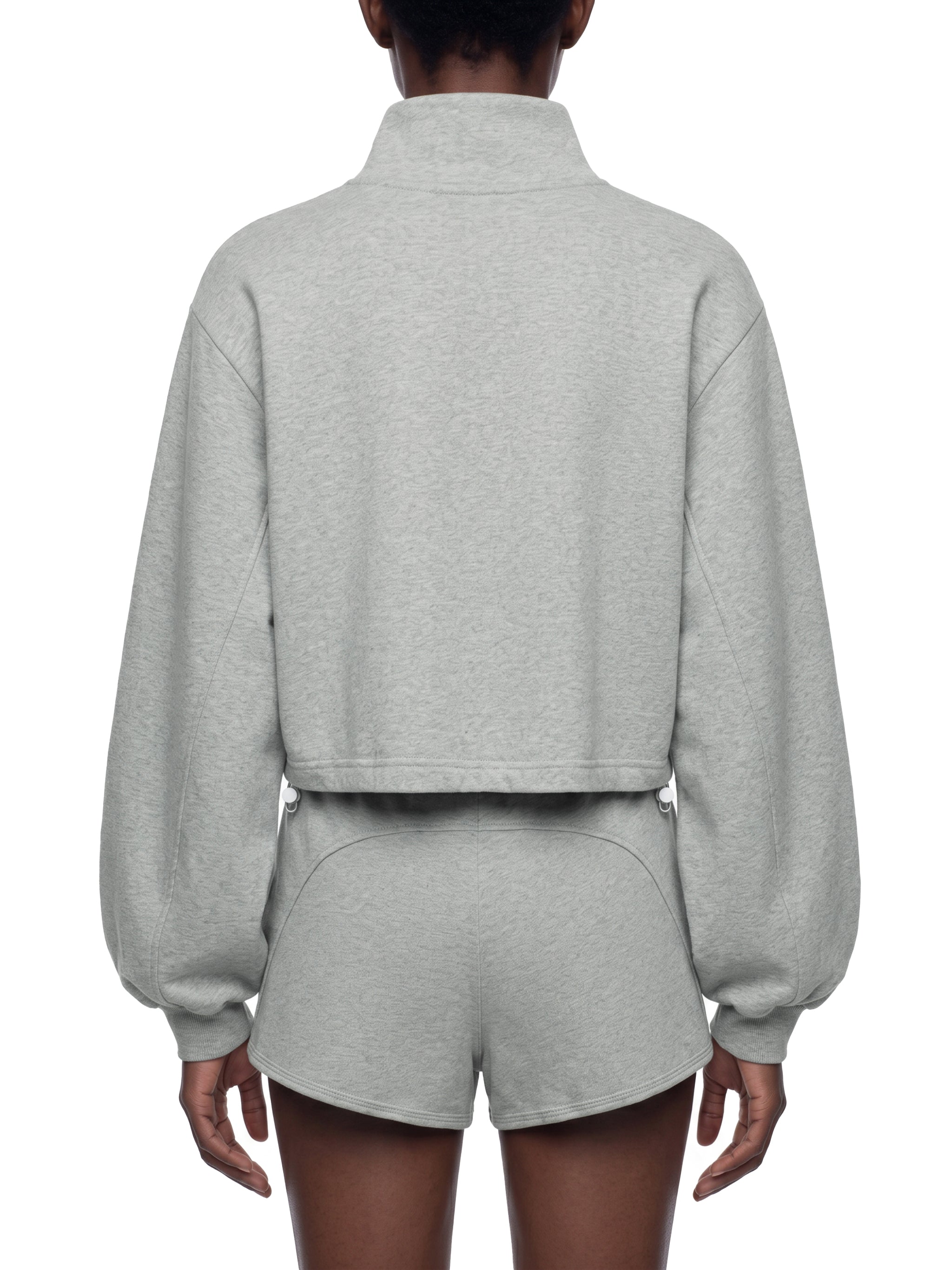 Mock-Neck Quarter-Zip Sweatshirt