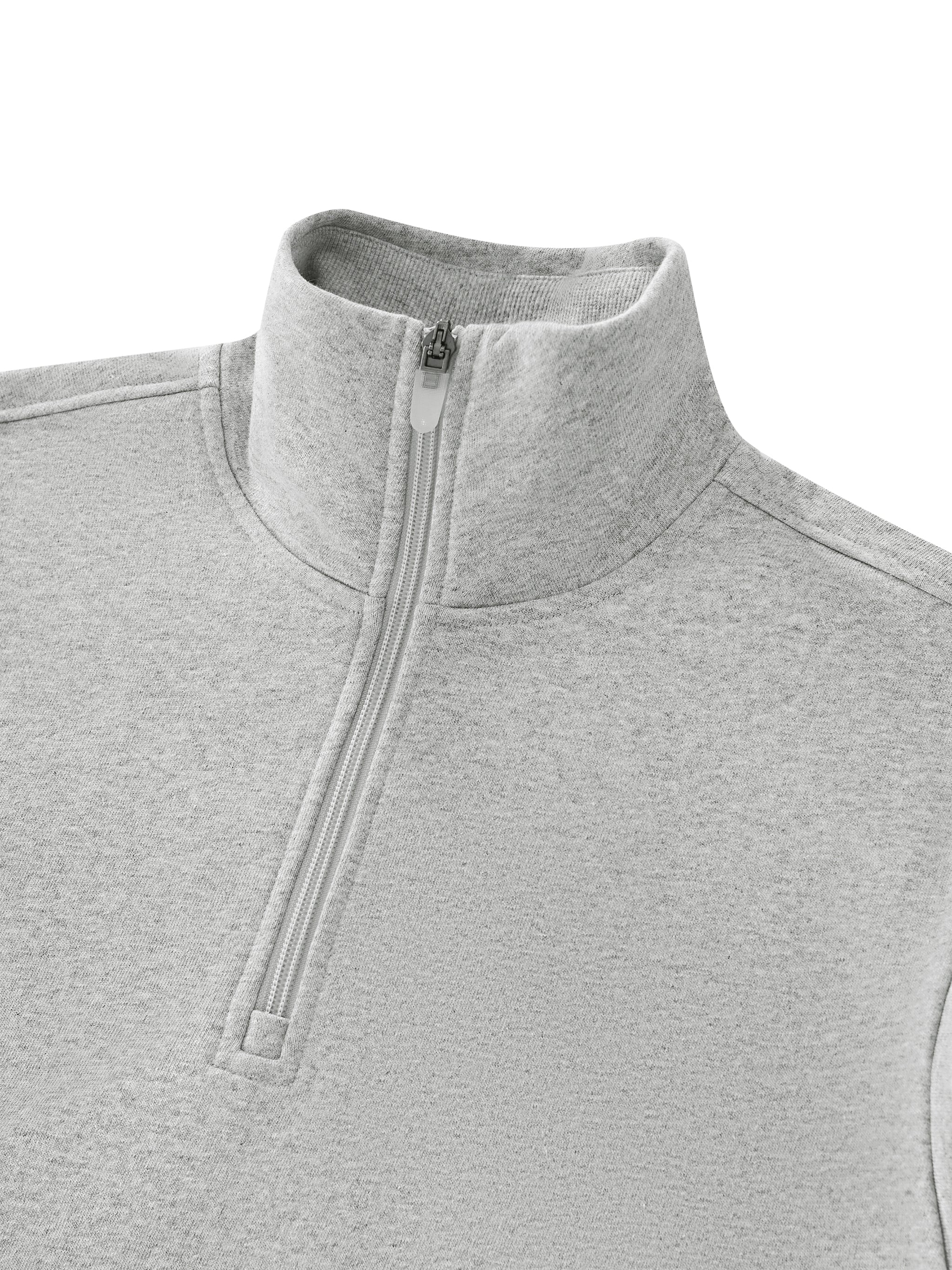 Mock-Neck Quarter-Zip Sweatshirt