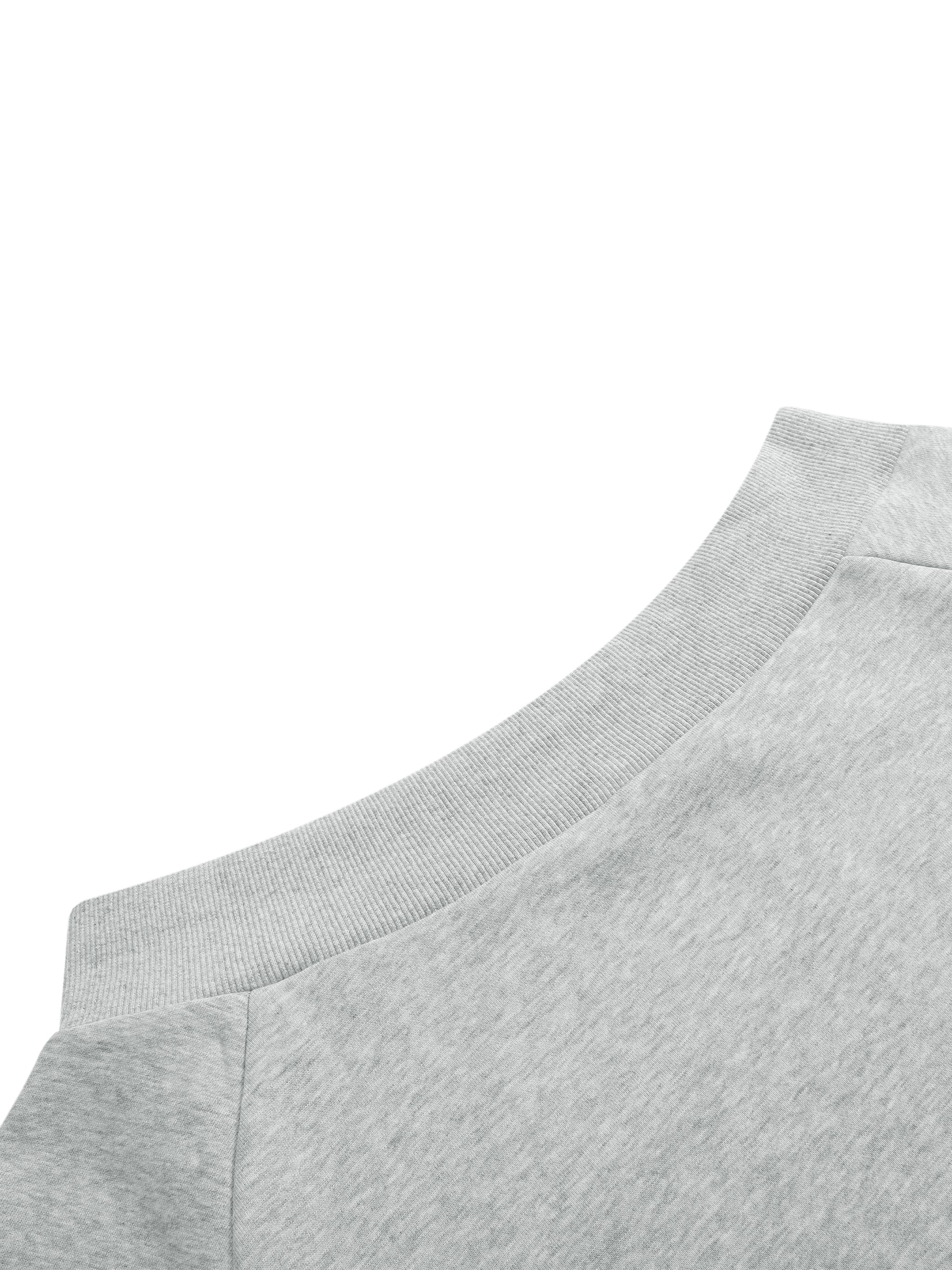 BLANKZ Off-the-Shoulder Dress — Flower Gray — back neckline detail