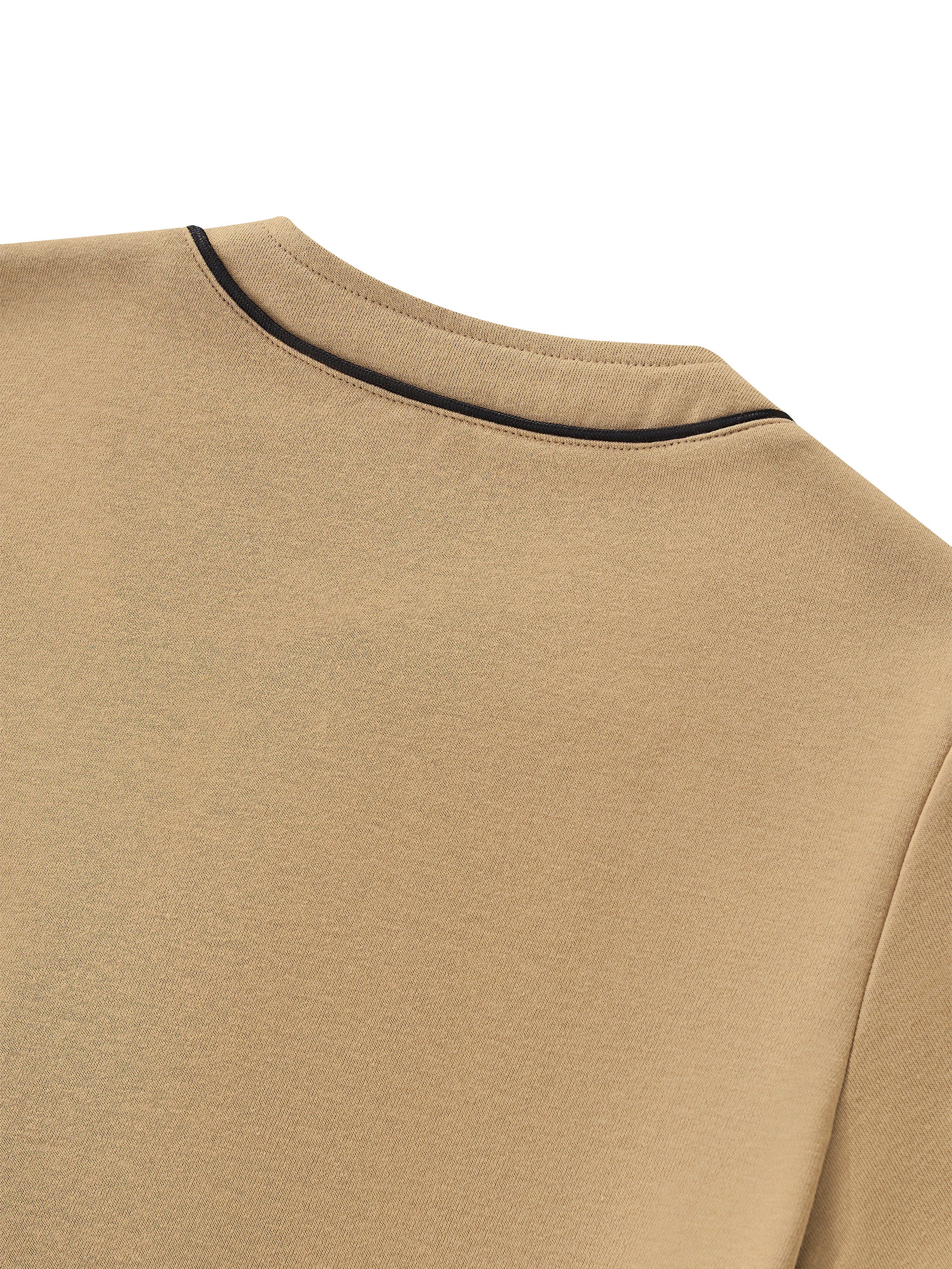BLANKZ Piping Baseball Jersey — back neckline detail