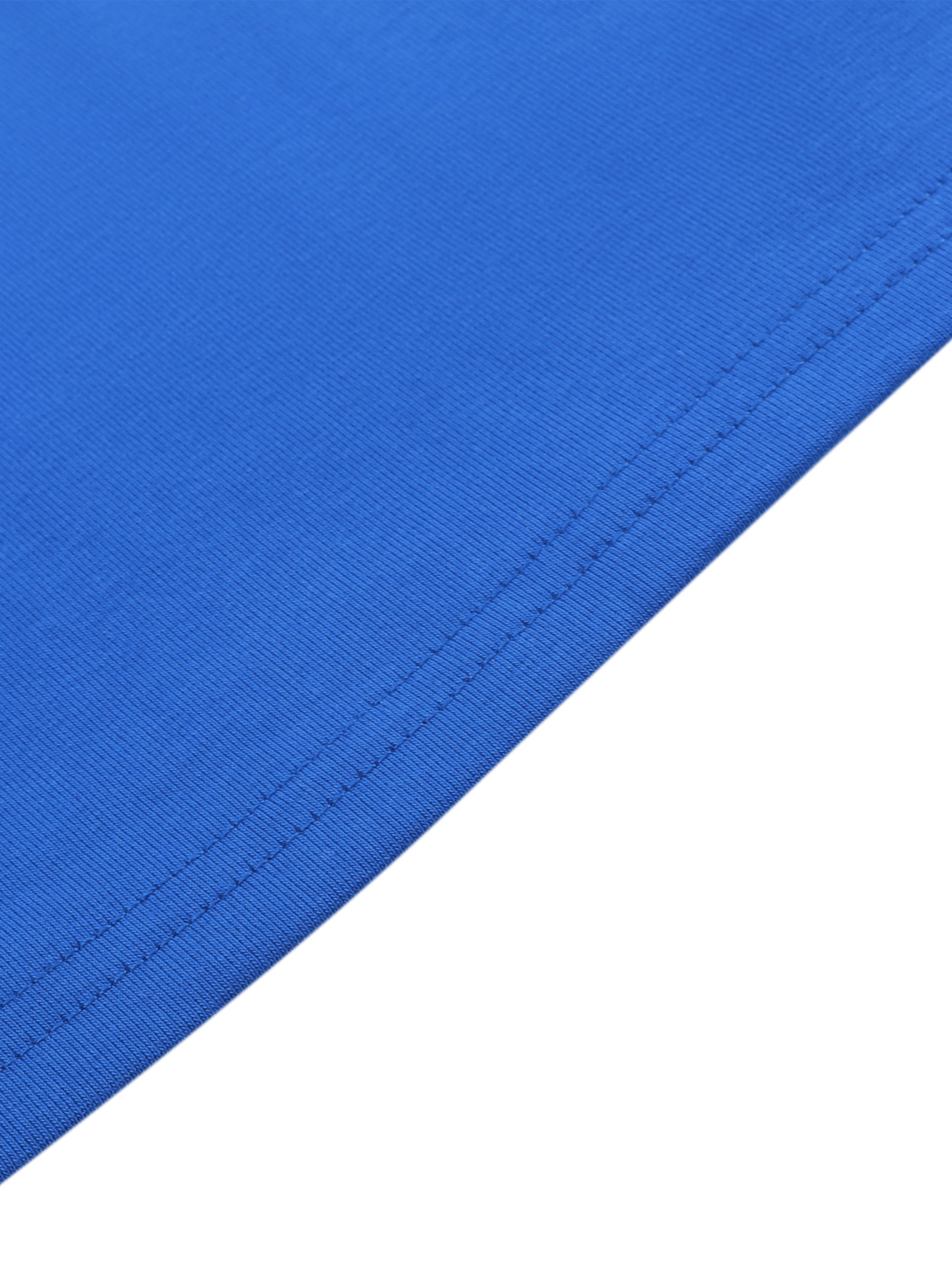 BLANKZ Ruched Tank Top — Klein Blue — hem stitching