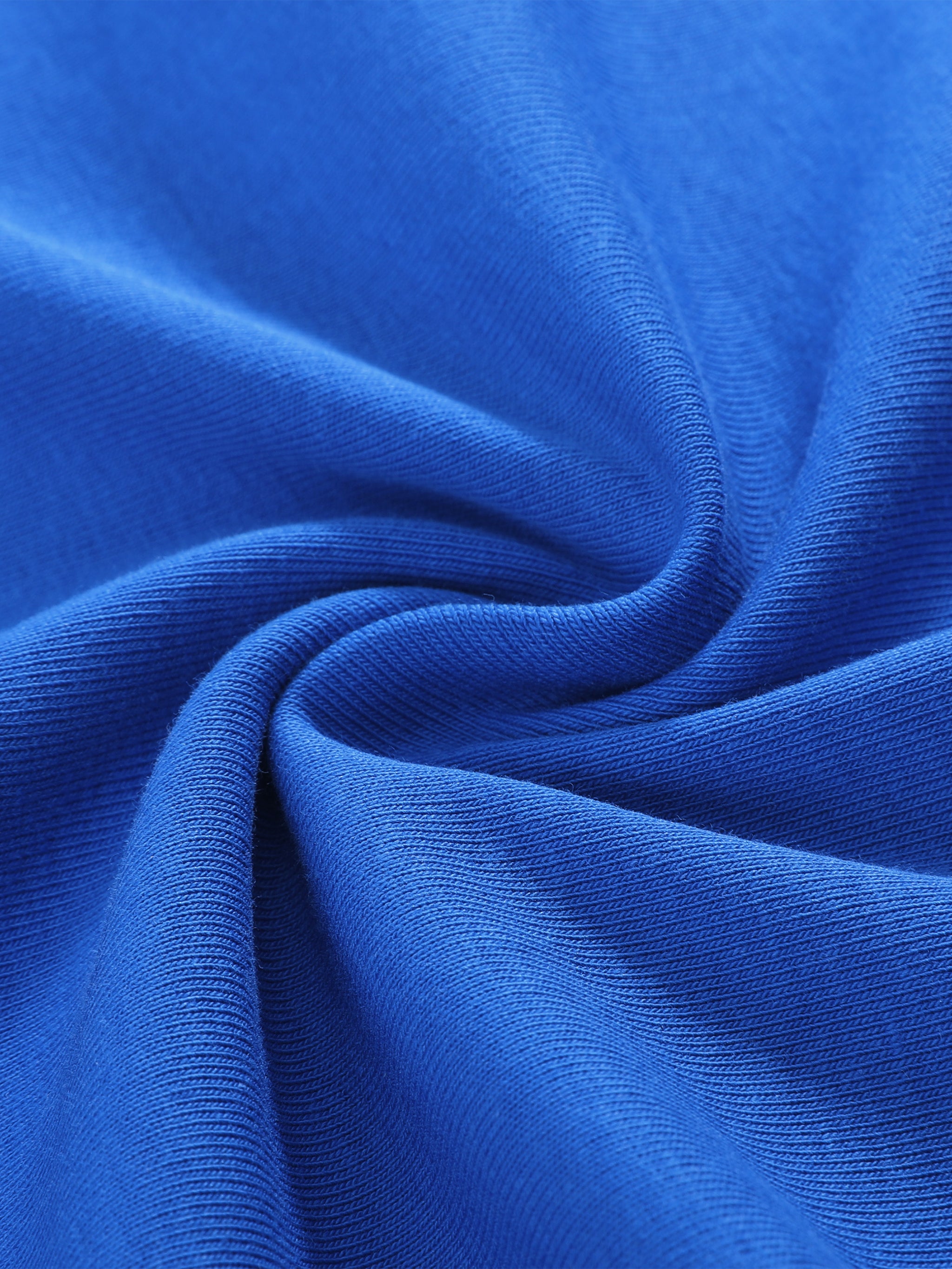 BLANKZ Ruched Tank Top — Klein Blue — fabric folds