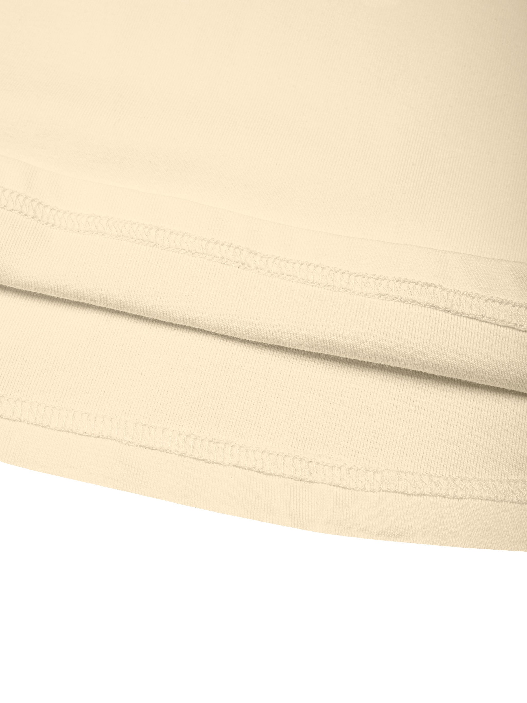 BLANKZ Slim Fit Crewneck Tee — Straight hem detail