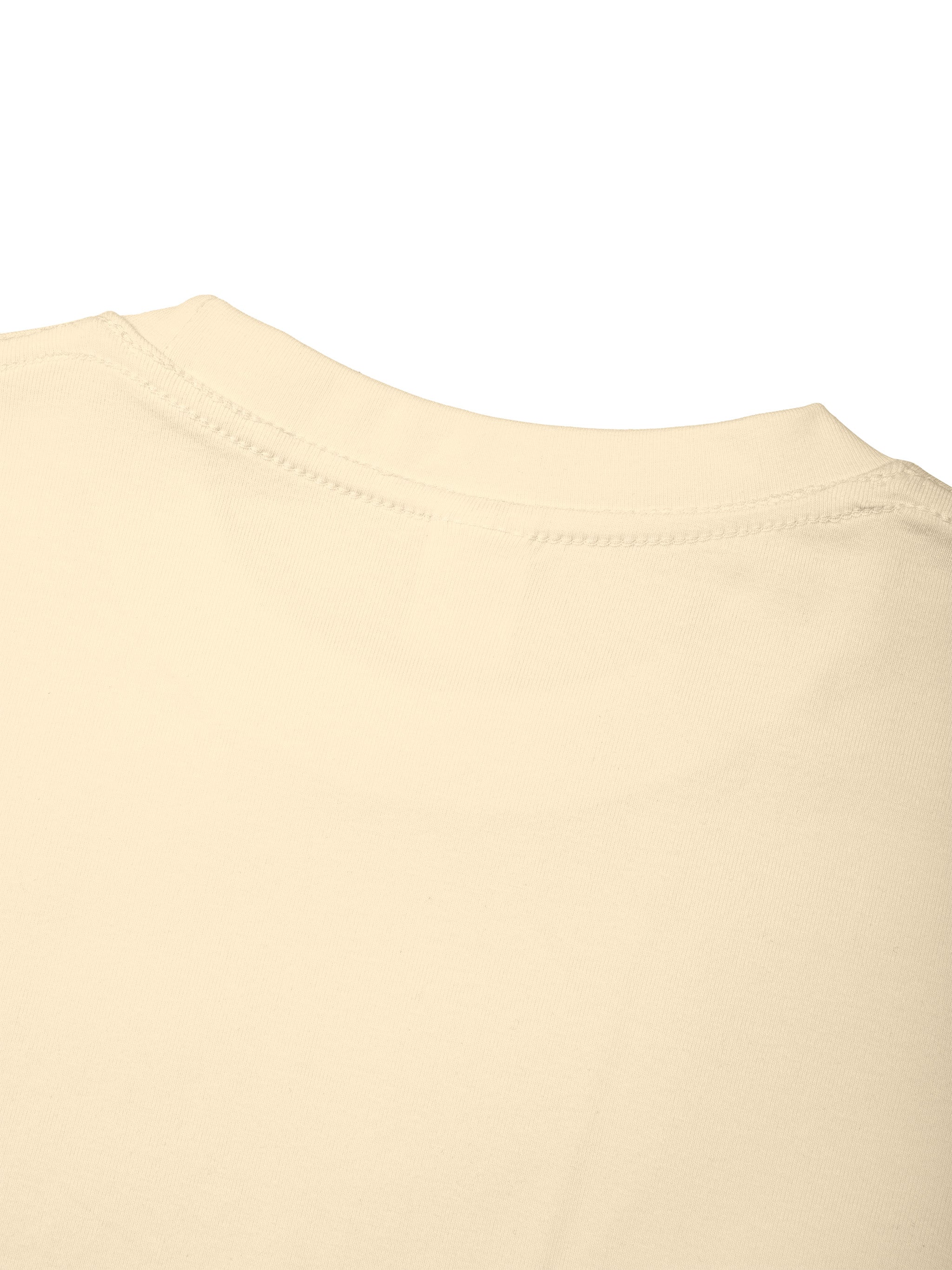 BLANKZ Slim Fit Crewneck Tee — Back neckline