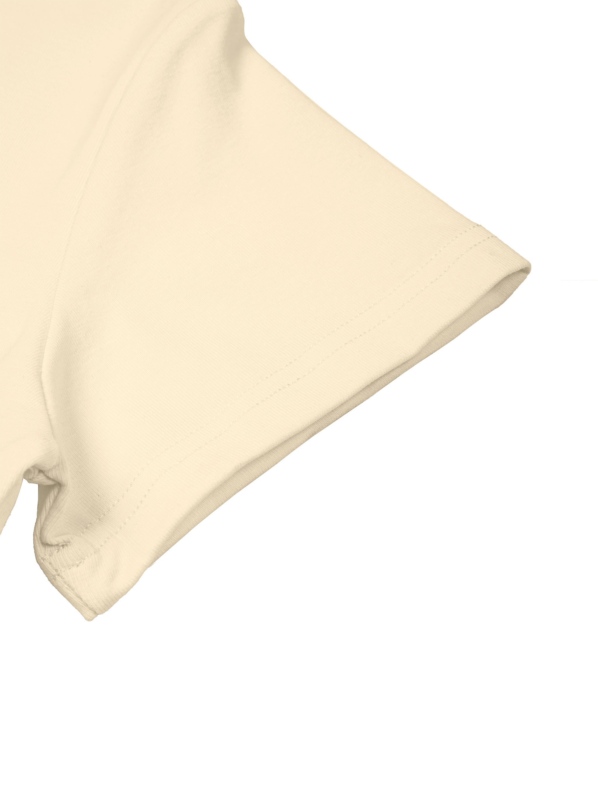 BLANKZ Slim Fit Crewneck Tee — Short sleeve detail