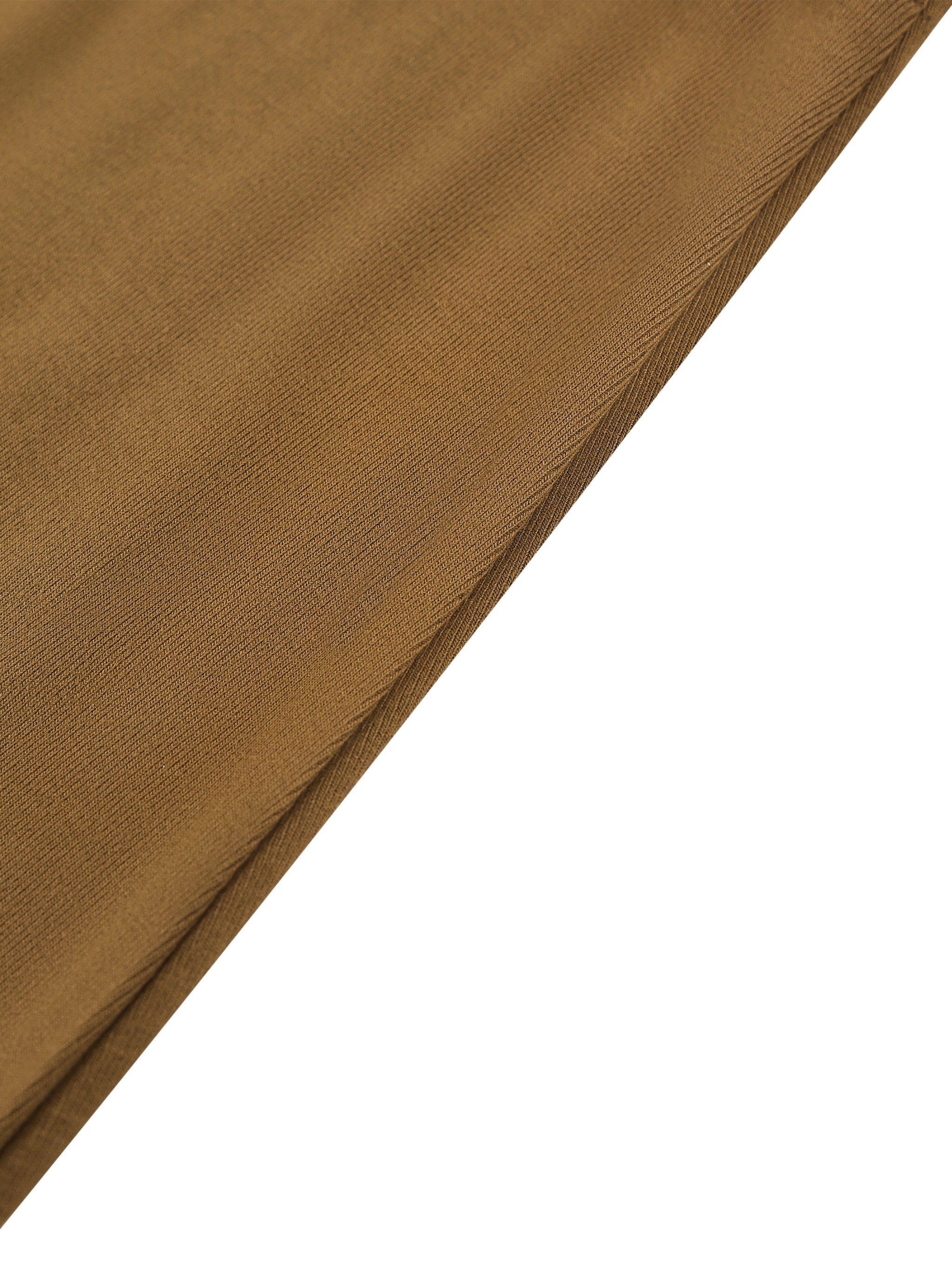 BLANKZ Solid Color Knit Maxi Skirt — Brown — side seam