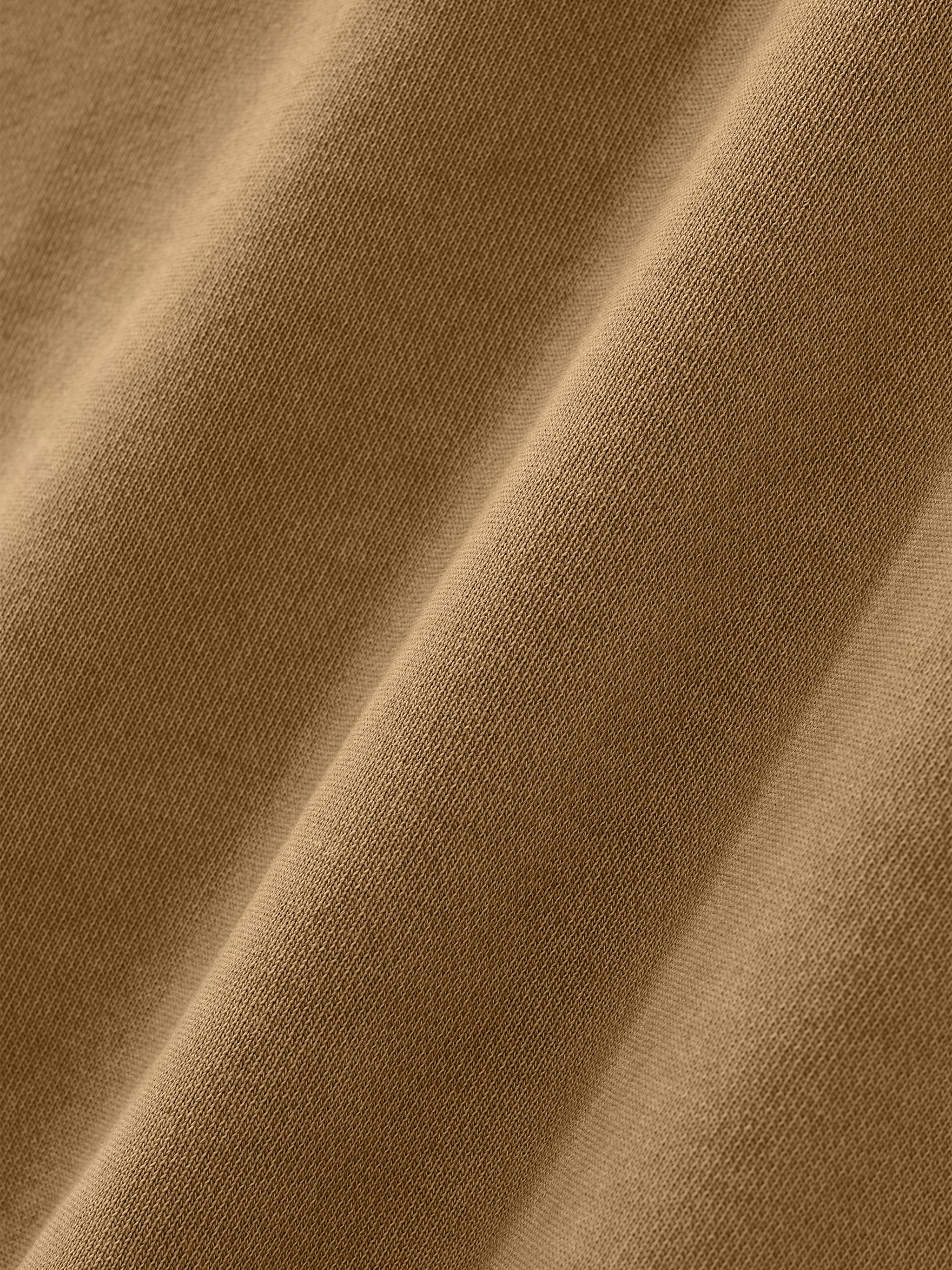 BLANKZ Vintage Wash Pullover Dress — Khaki — cotton surface detail