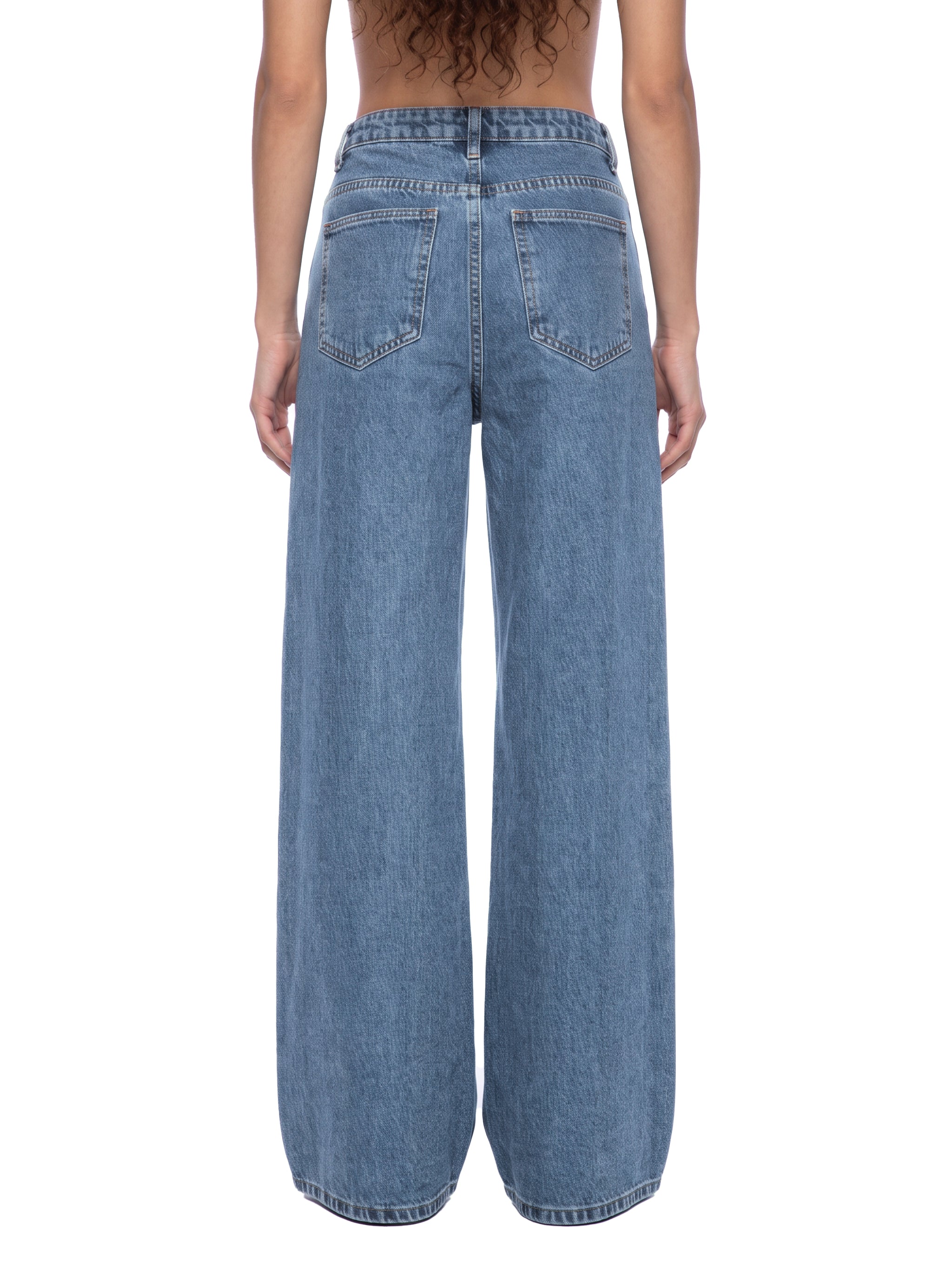 Wide Leg Denim Jeans